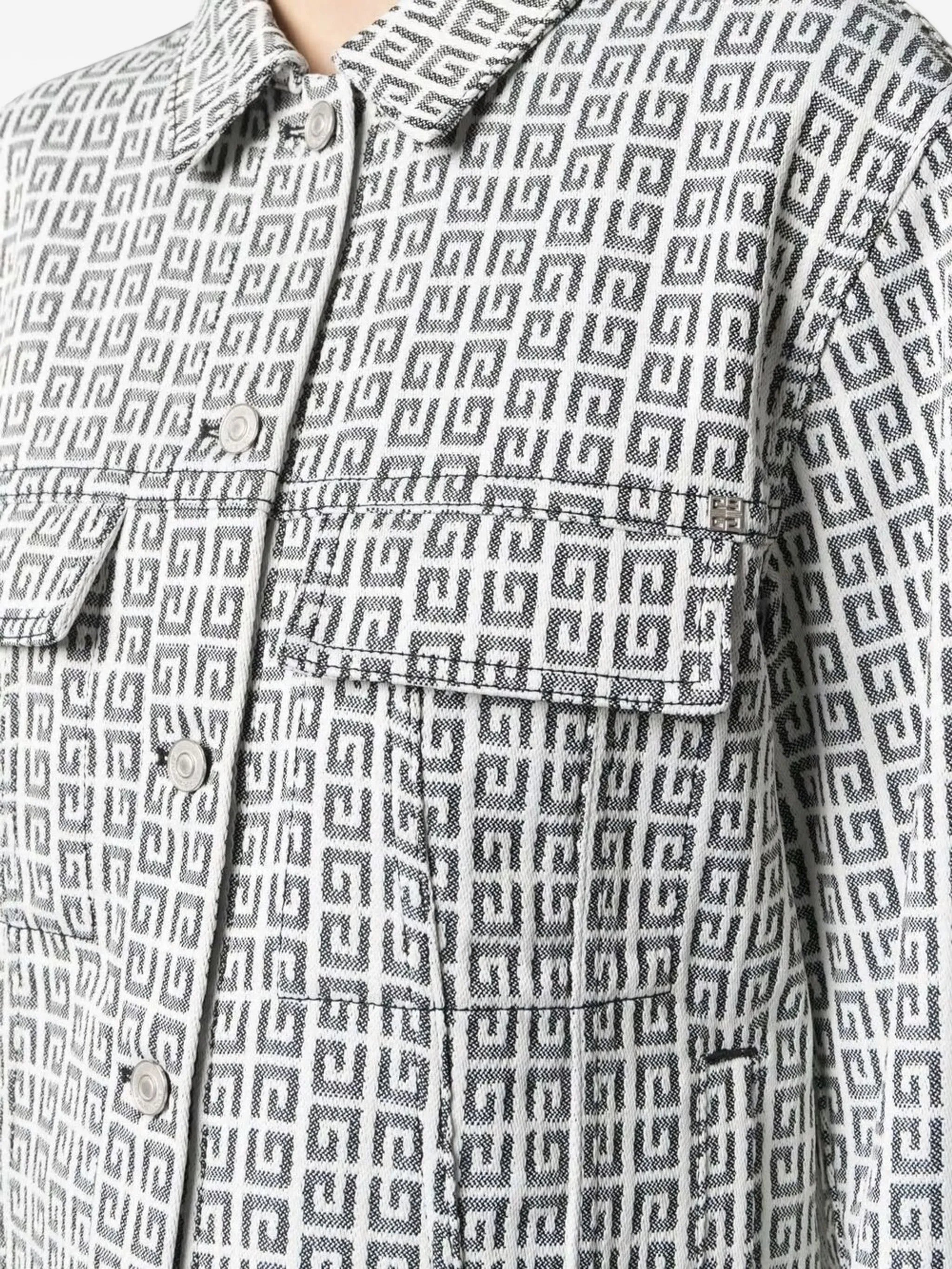4G jacquard denim jacket