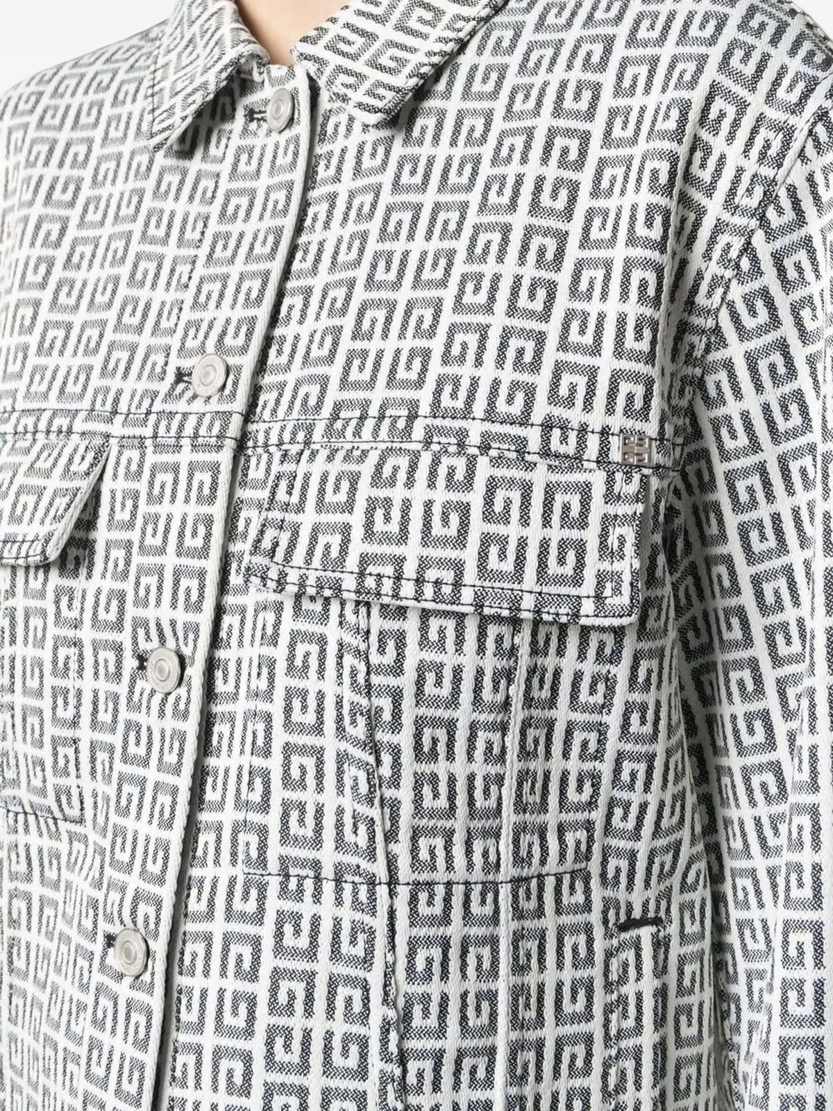 4G jacquard denim jacket