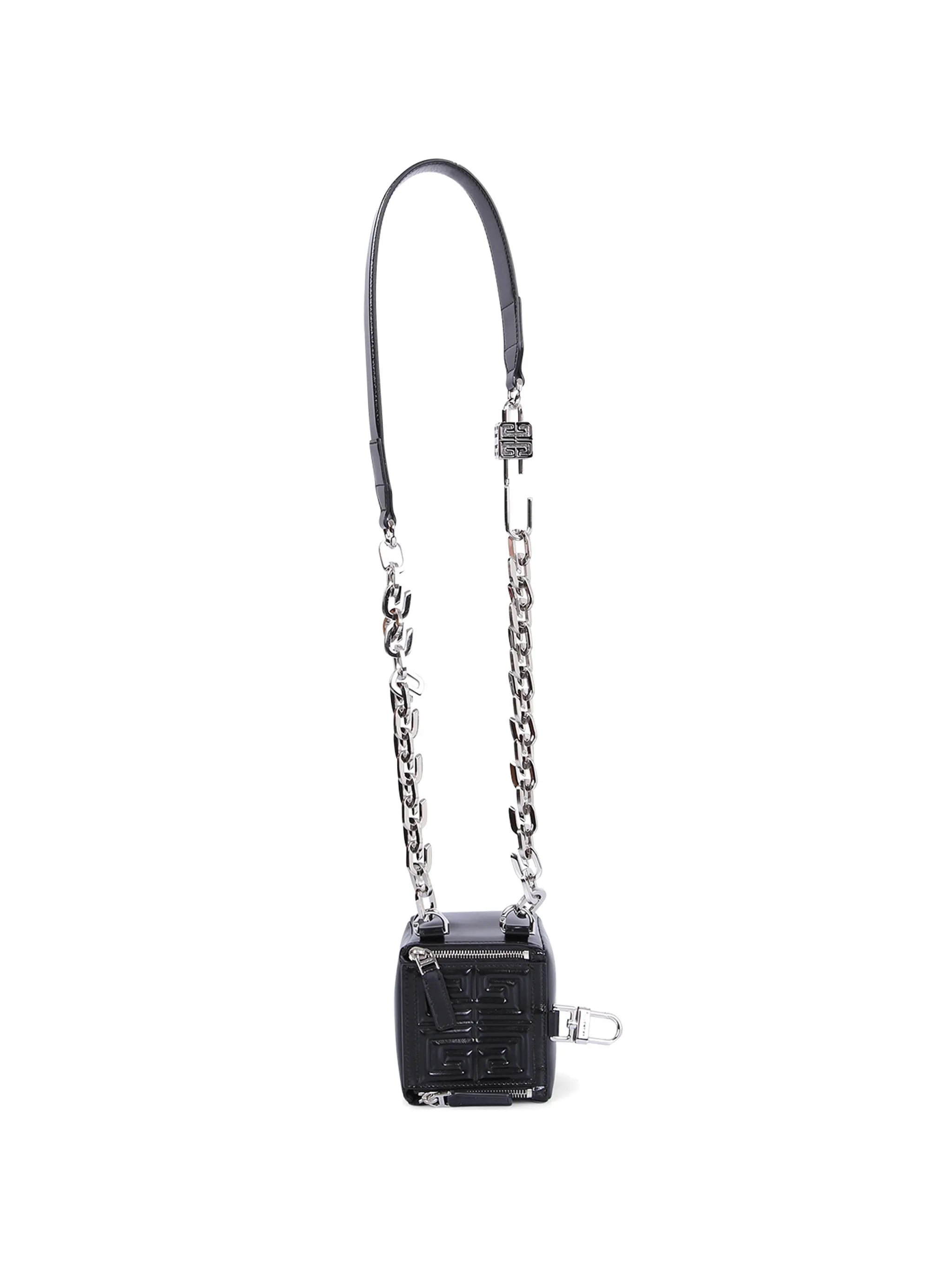 mini Pandora box leather crossbody bag