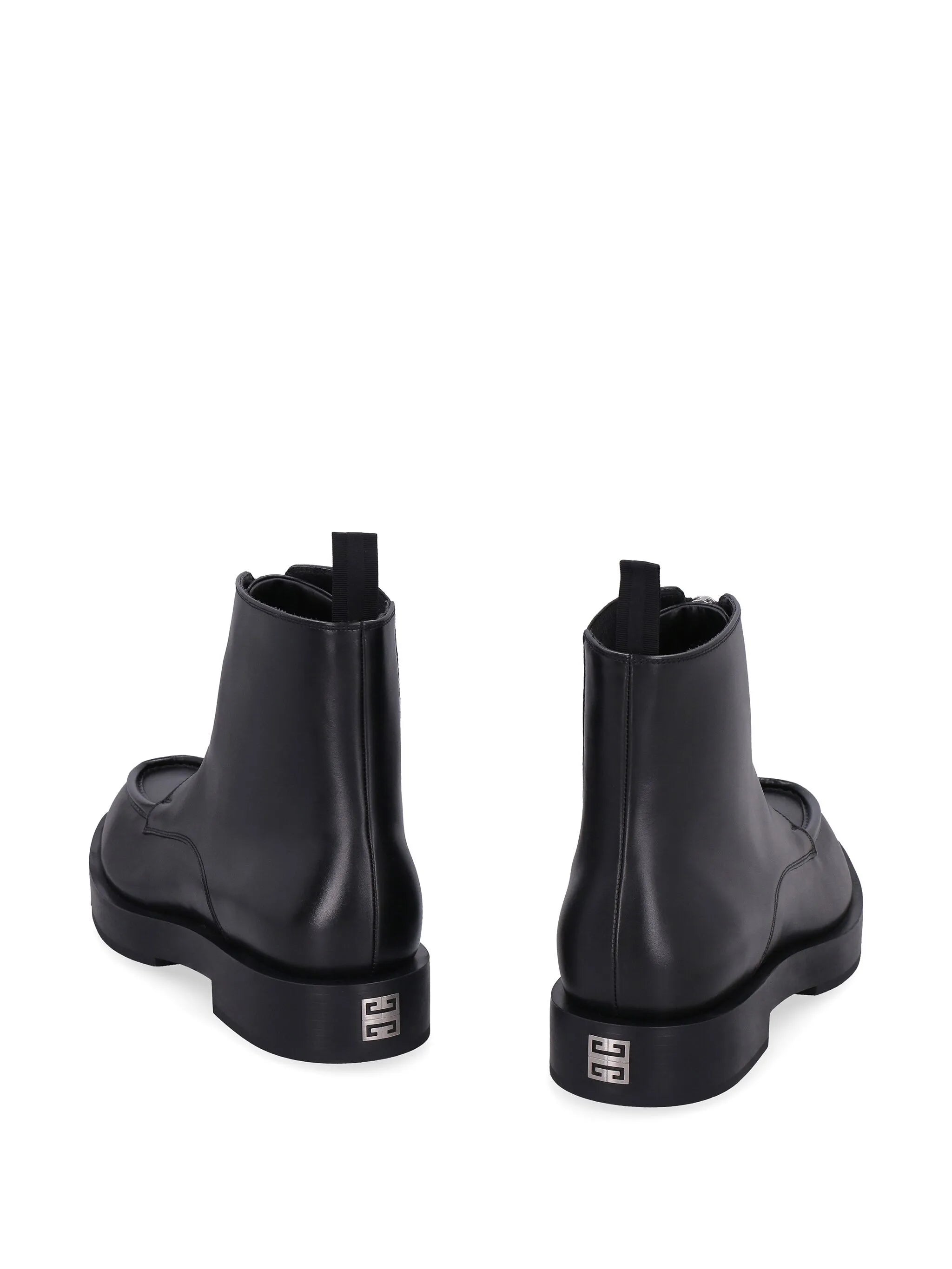 zip front ankle boots