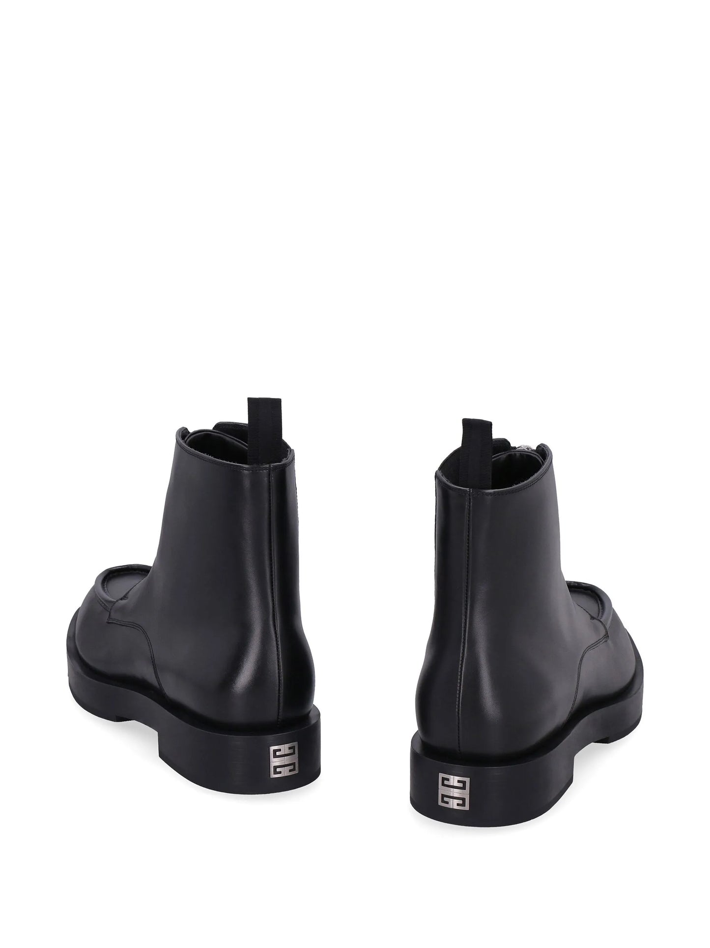 zip front ankle boots
