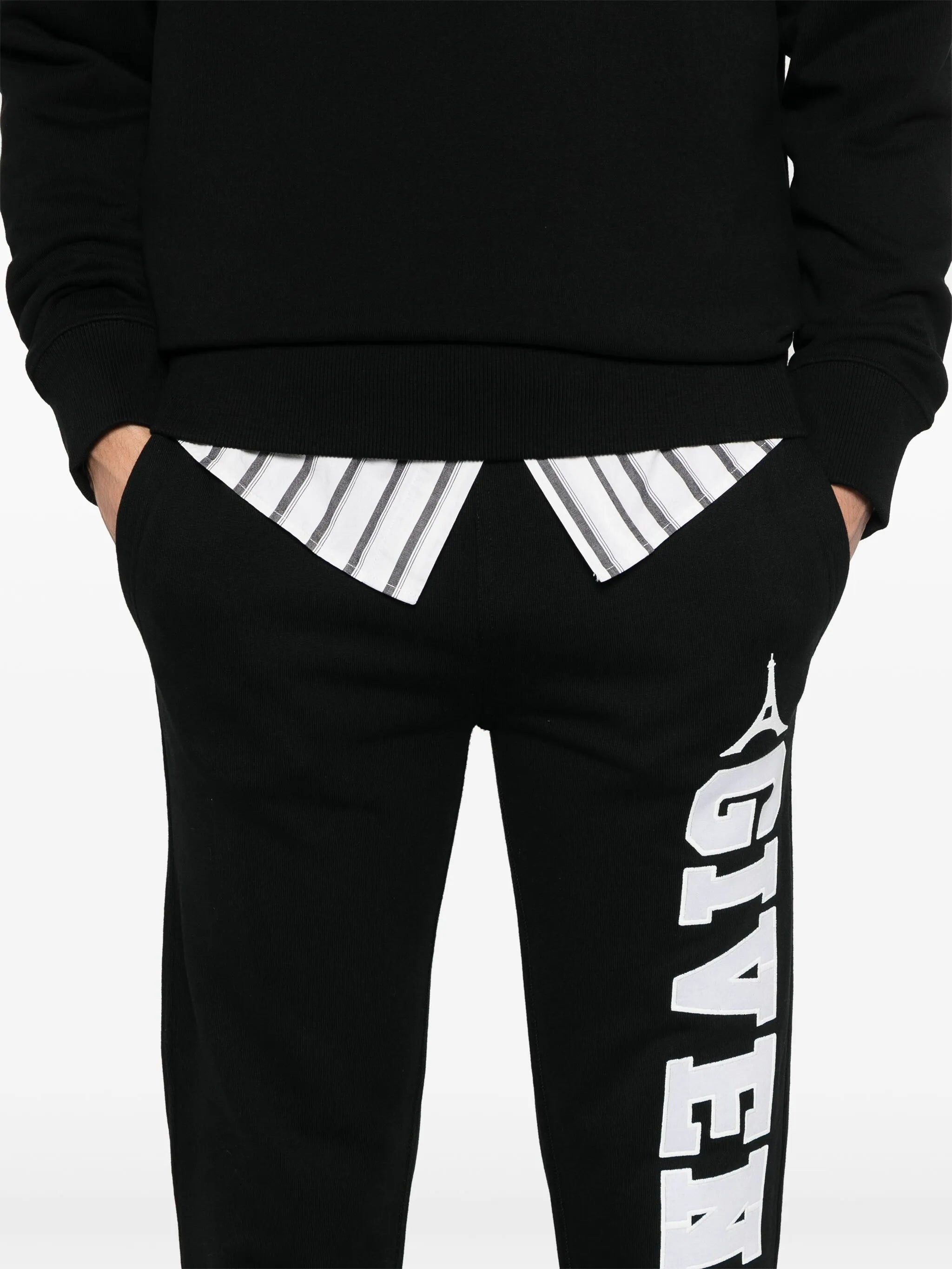 logo-patch track pants