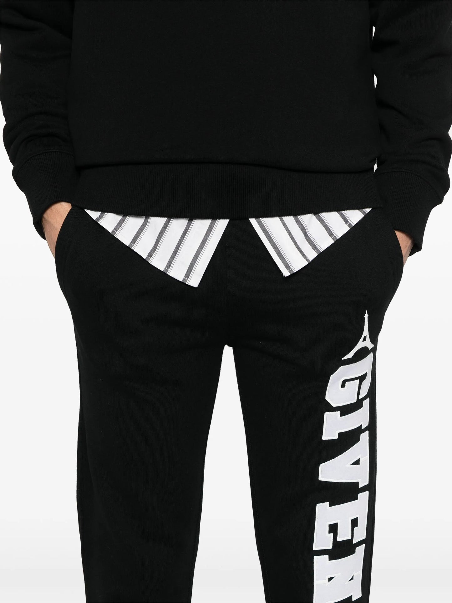 logo-patch track pants