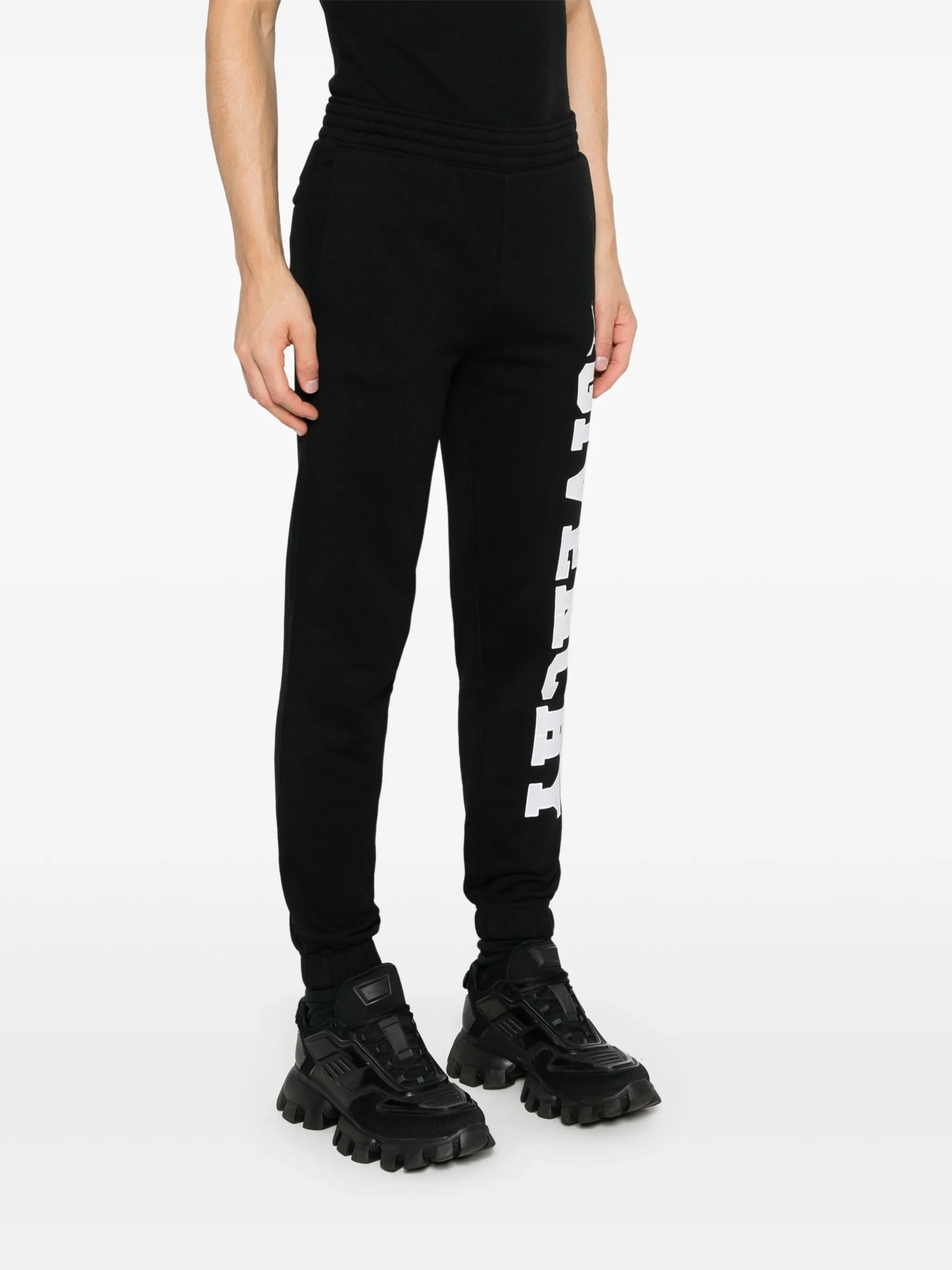 logo-patch track pants