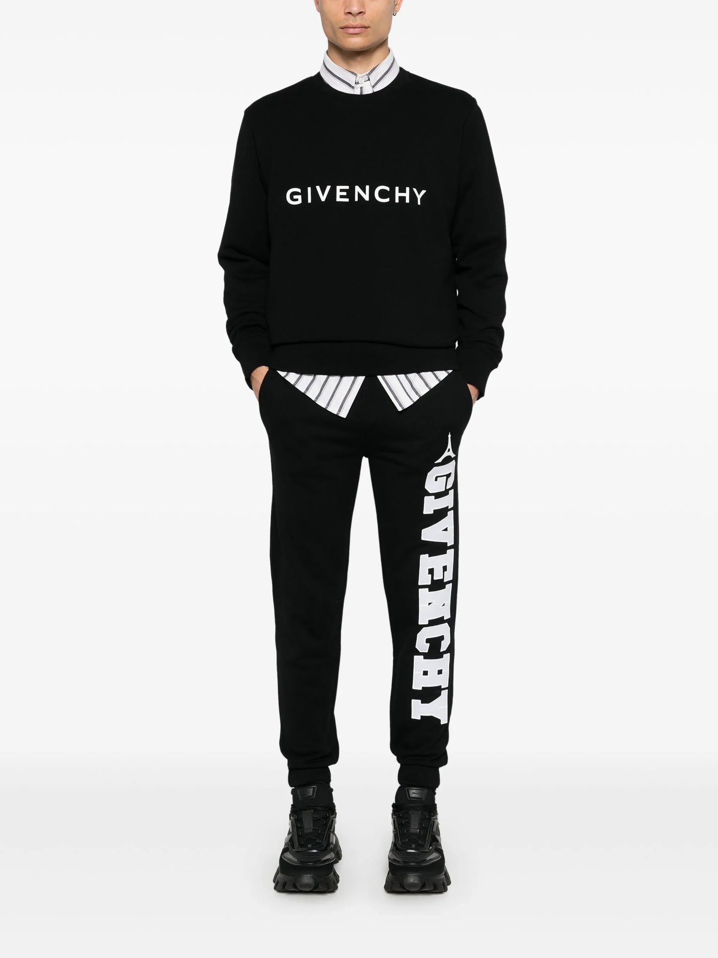 logo-patch track pants