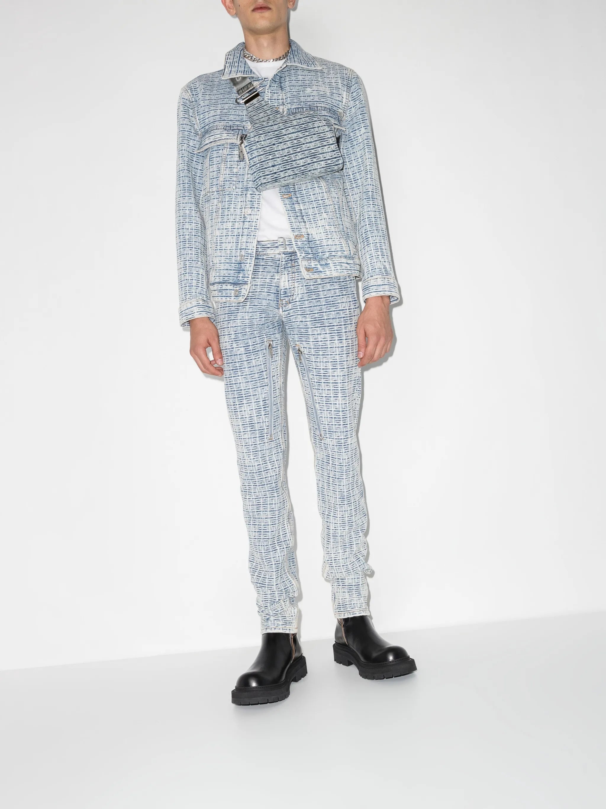 all-over 4G print trousers