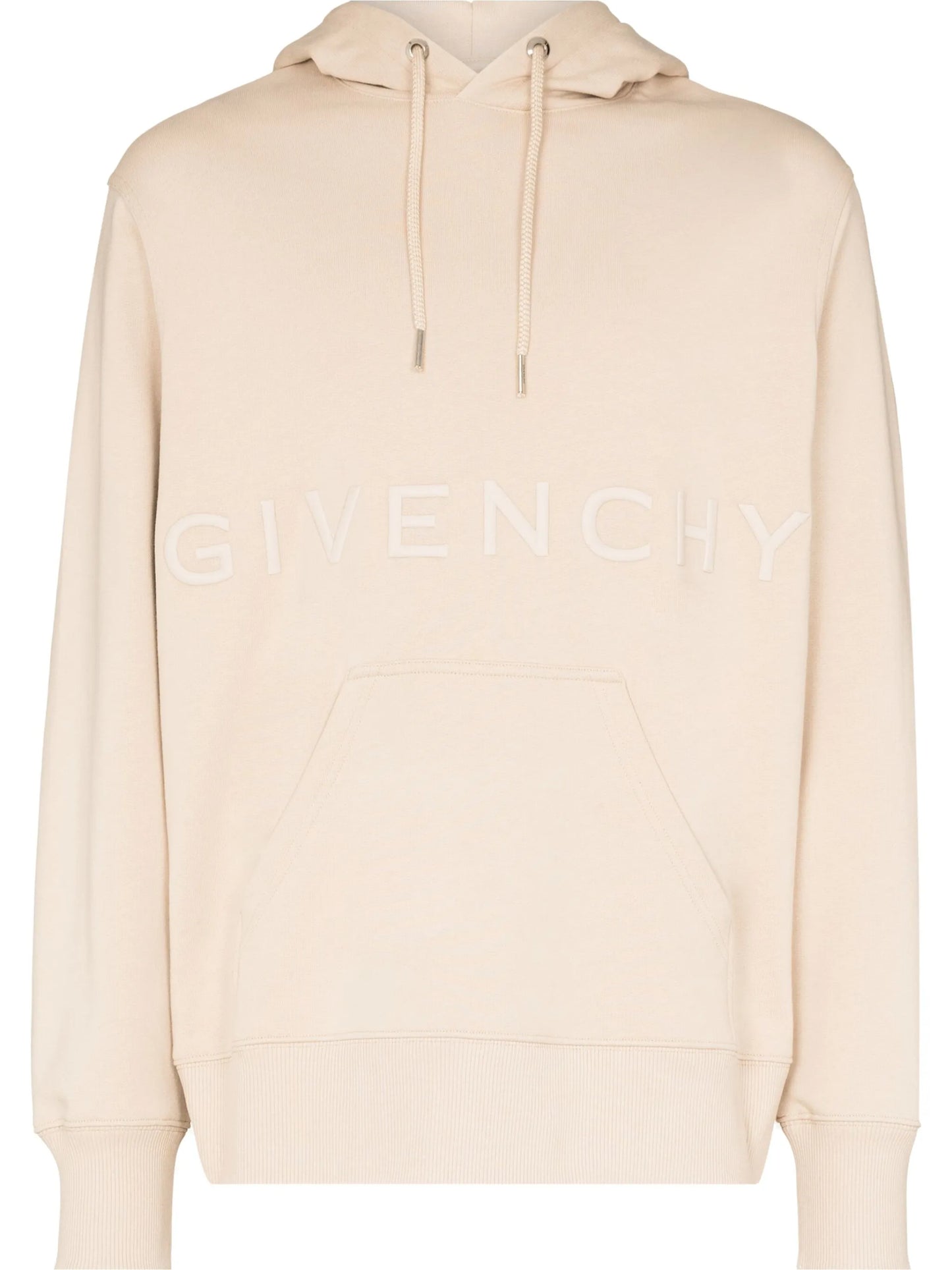 embroidered-logo hoodie
