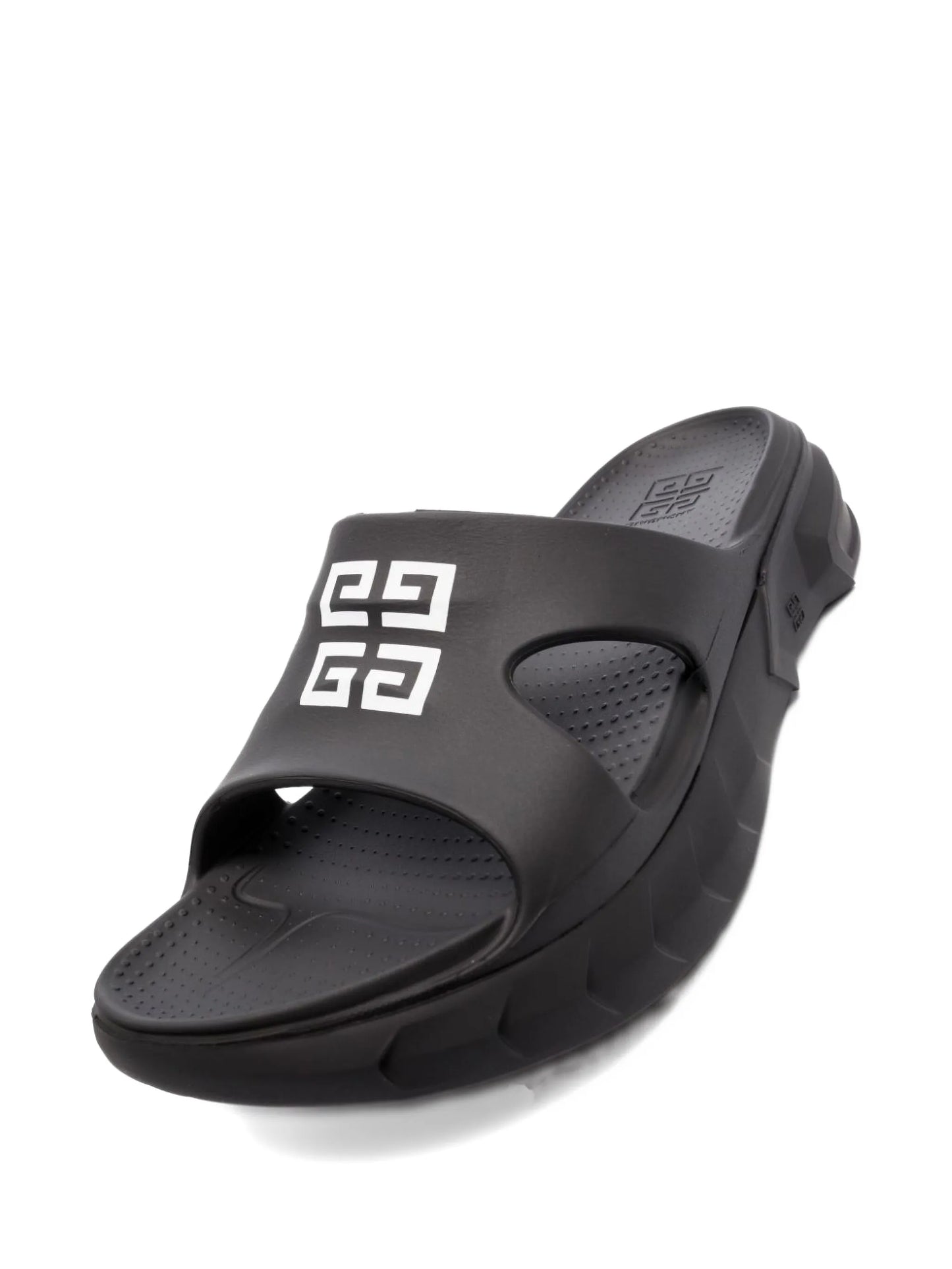 Marshmallow logo-print slides