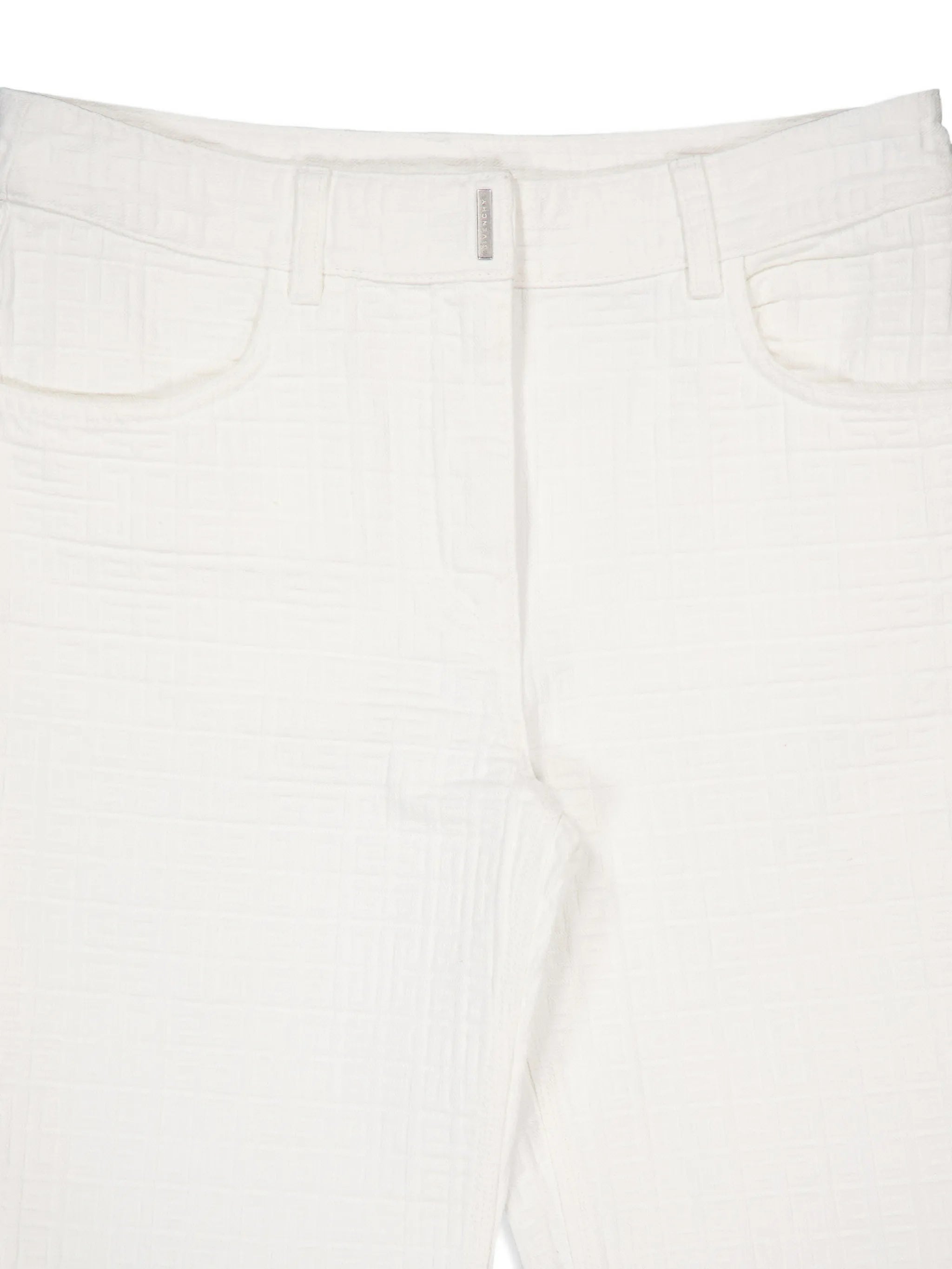 4G motif jacquard trousers