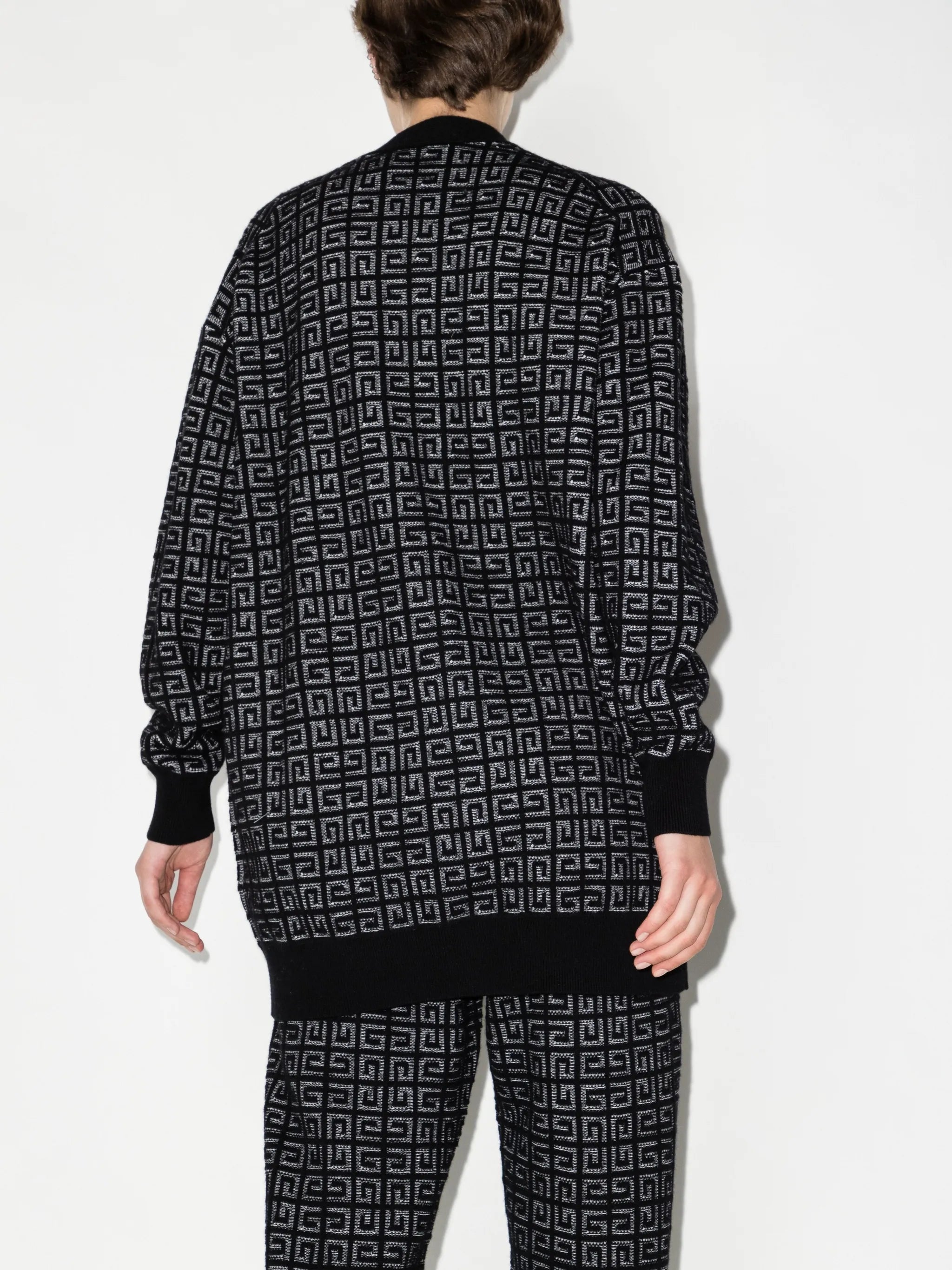4G monogram knitted cardigan