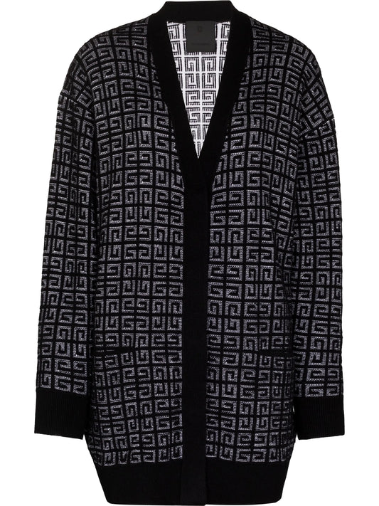 4G monogram knitted cardigan