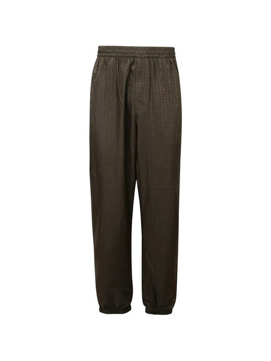4G jacquard track pants
