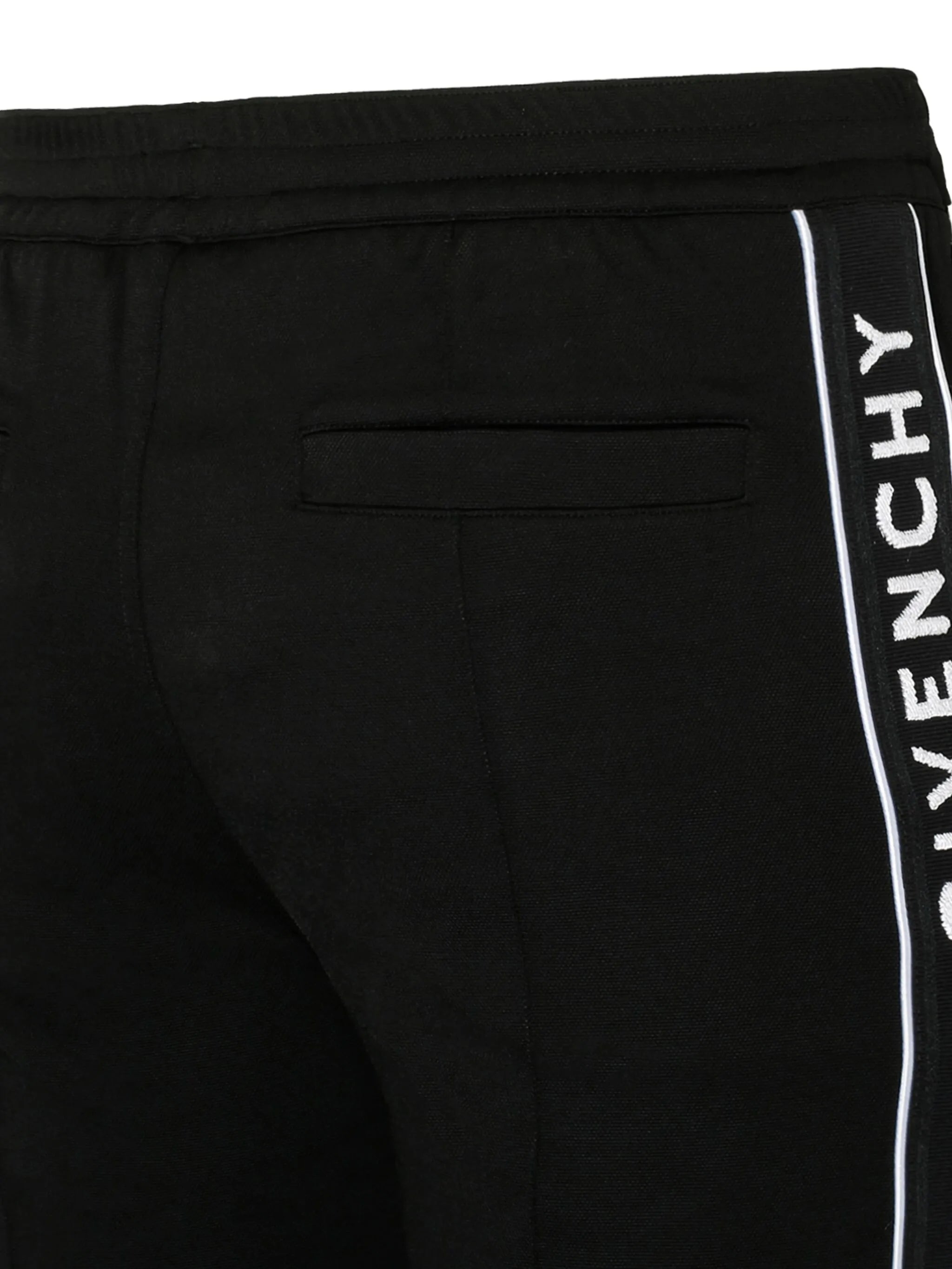 logo tape track pants