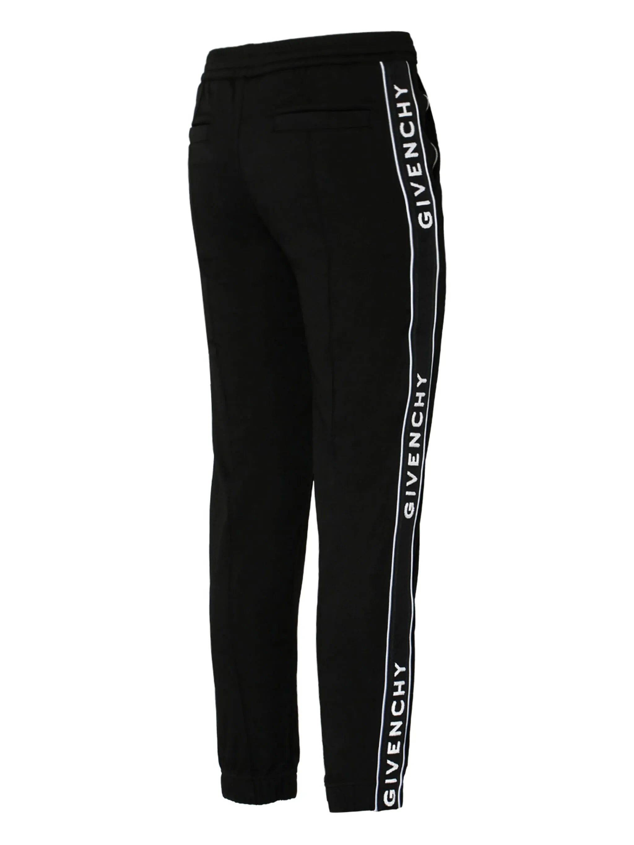 logo tape track pants