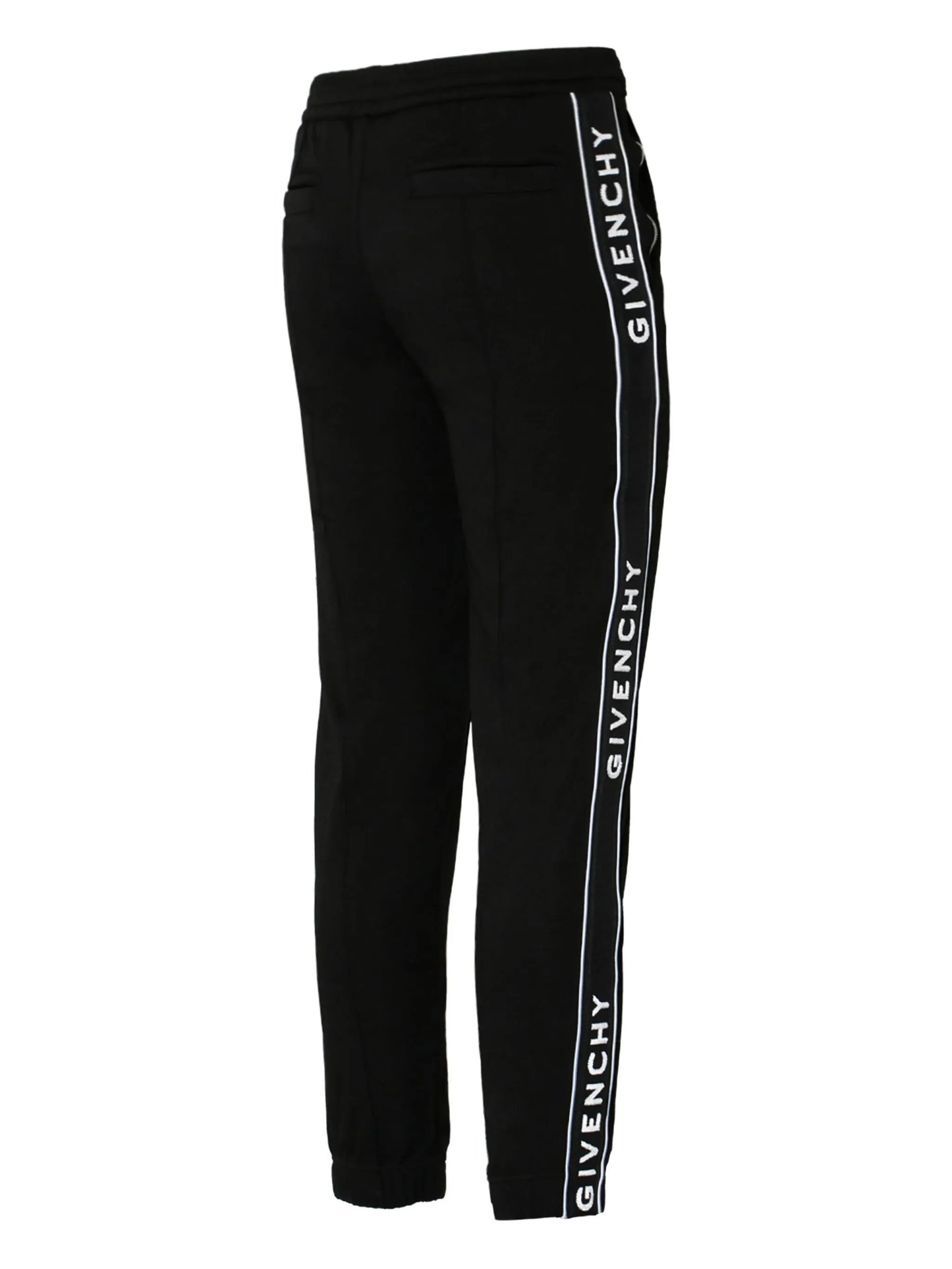 logo tape track pants