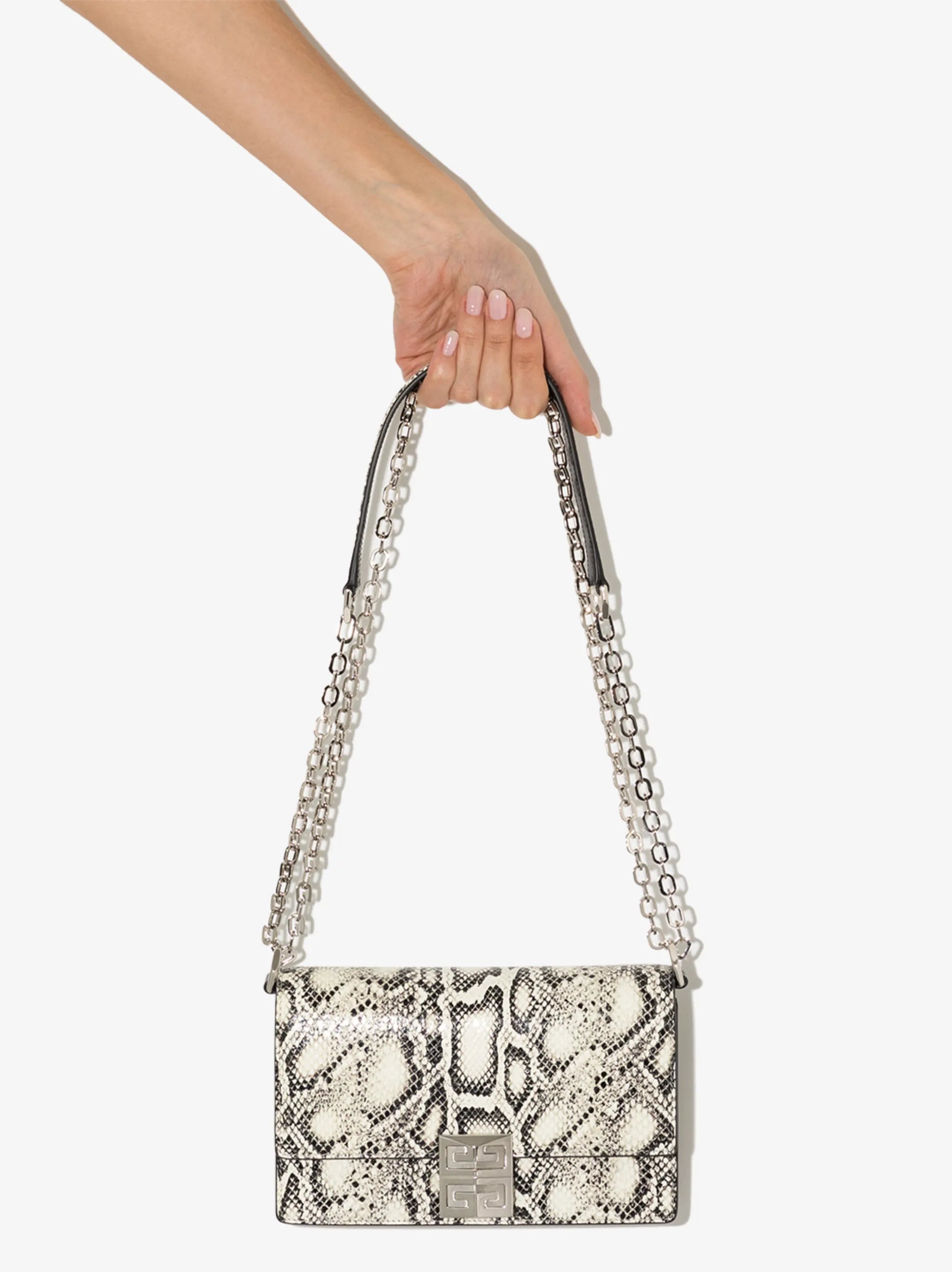 4G snake-print crossbody bag