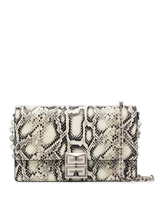 4G snake-print crossbody bag