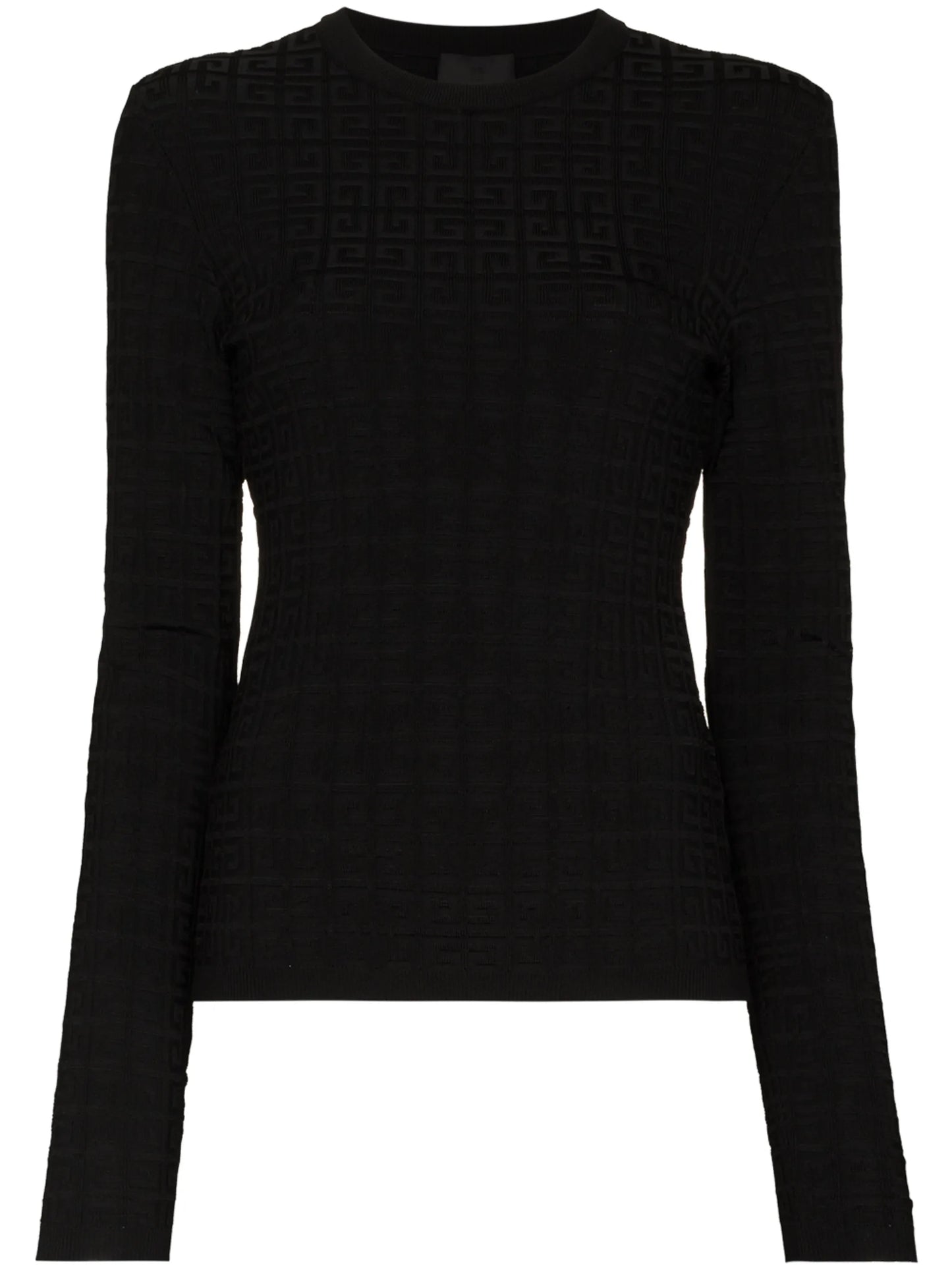 4G pattern crew neck jumper