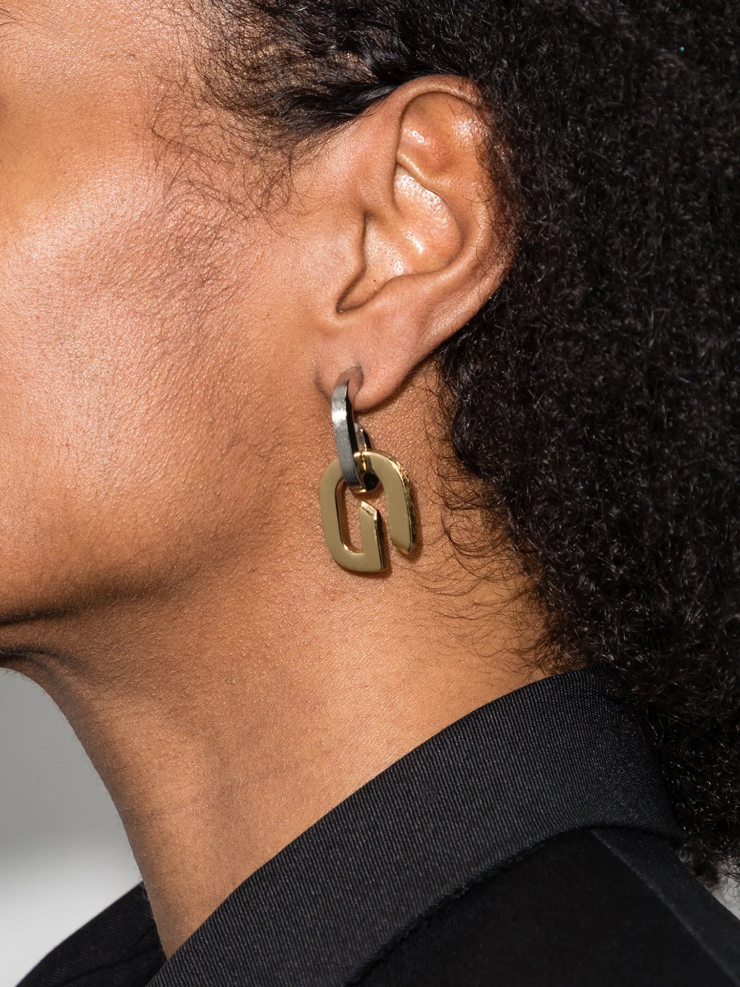 G-link two-tone earrings
