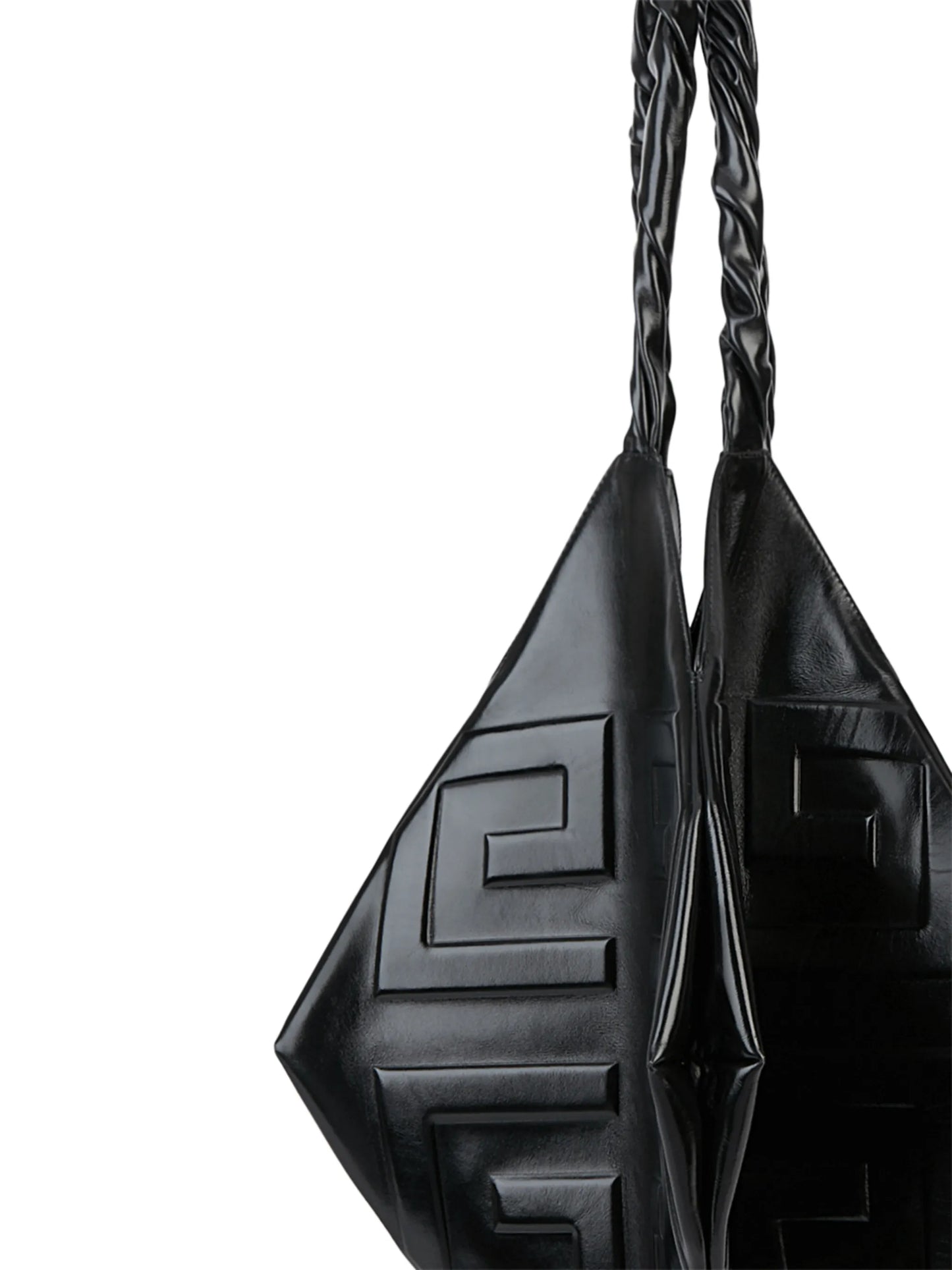 large Belle embossed logo shoulder bag
