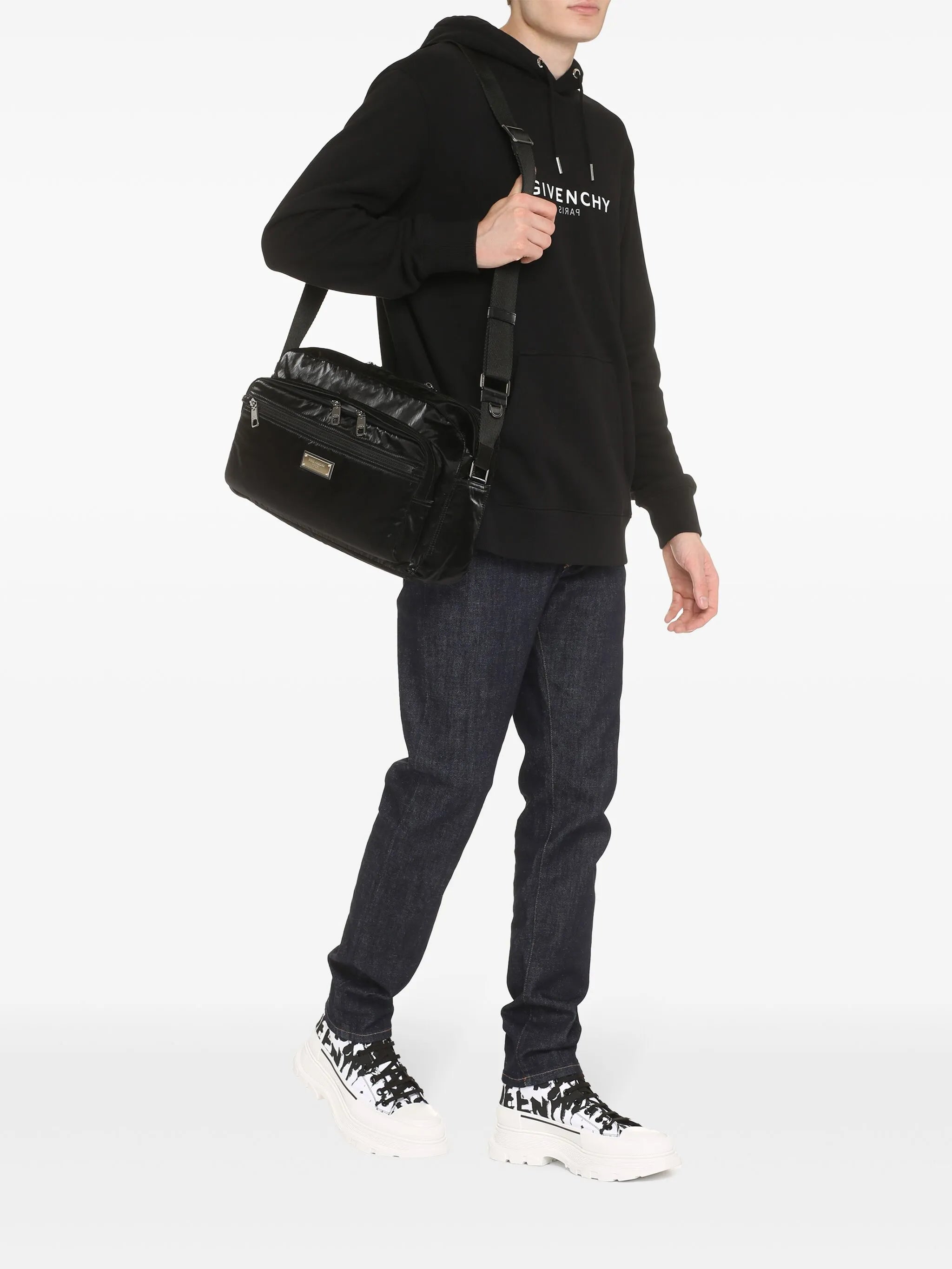 logo-print hoodie