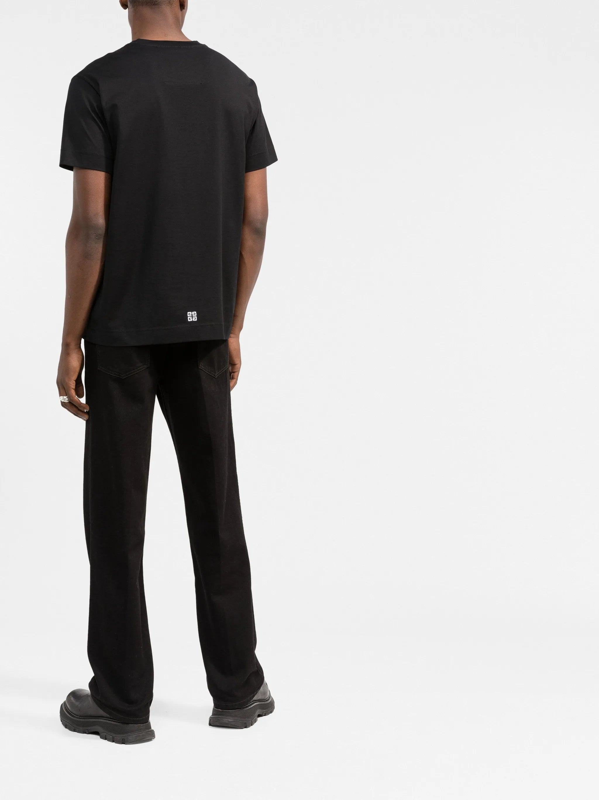 logo-embroidered cotton T-shirt