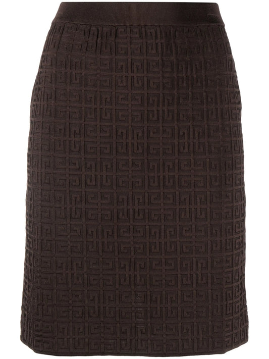4G motif mini skirt