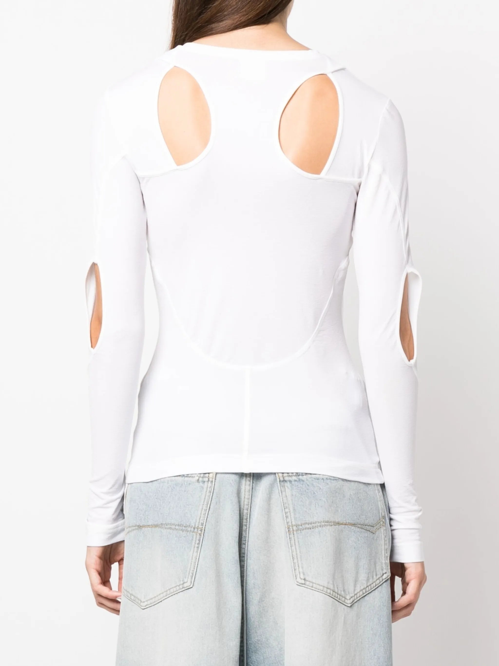 cut-out crew-neck T-shirt