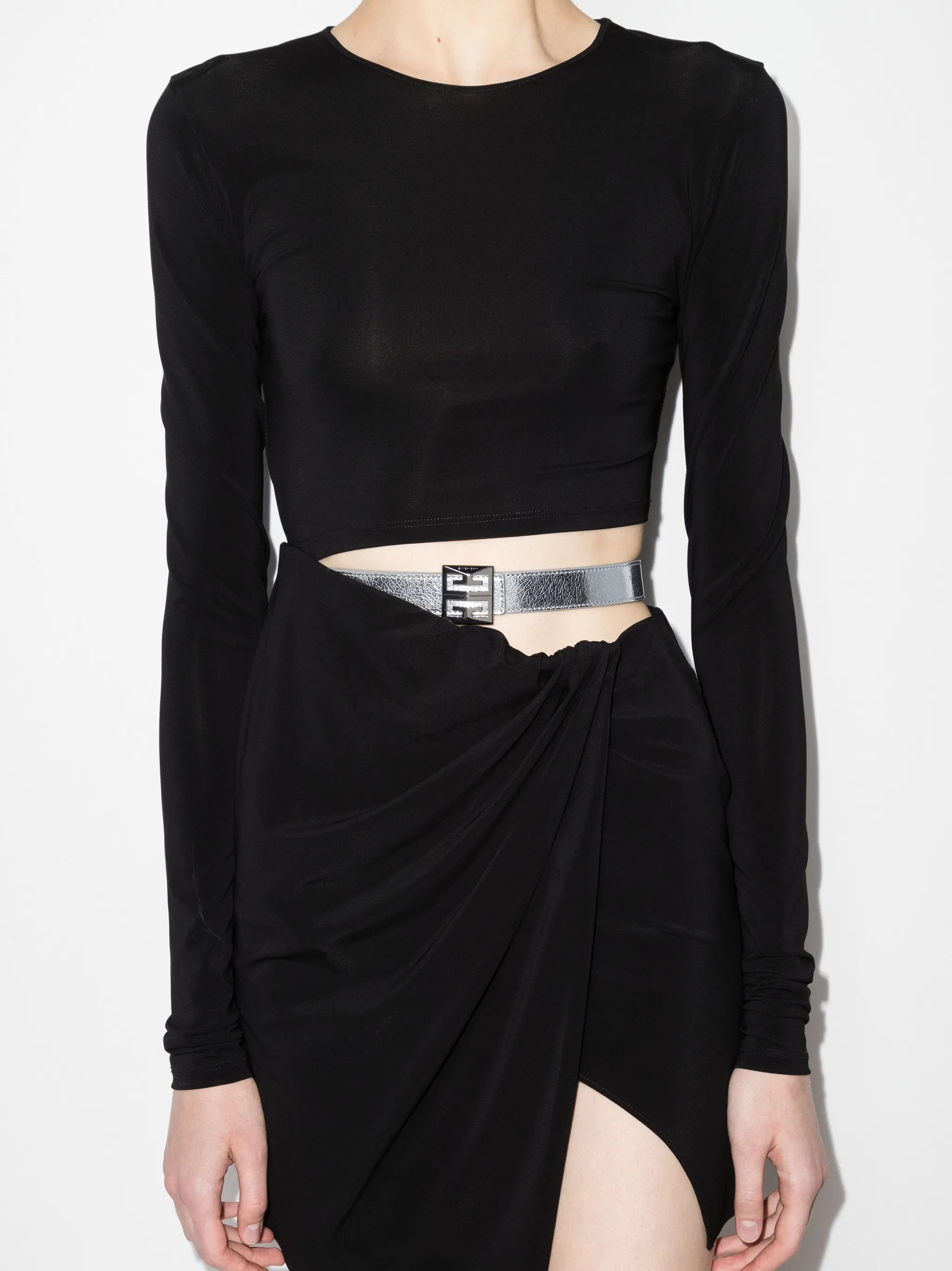 4G logo-plaque buckle belt