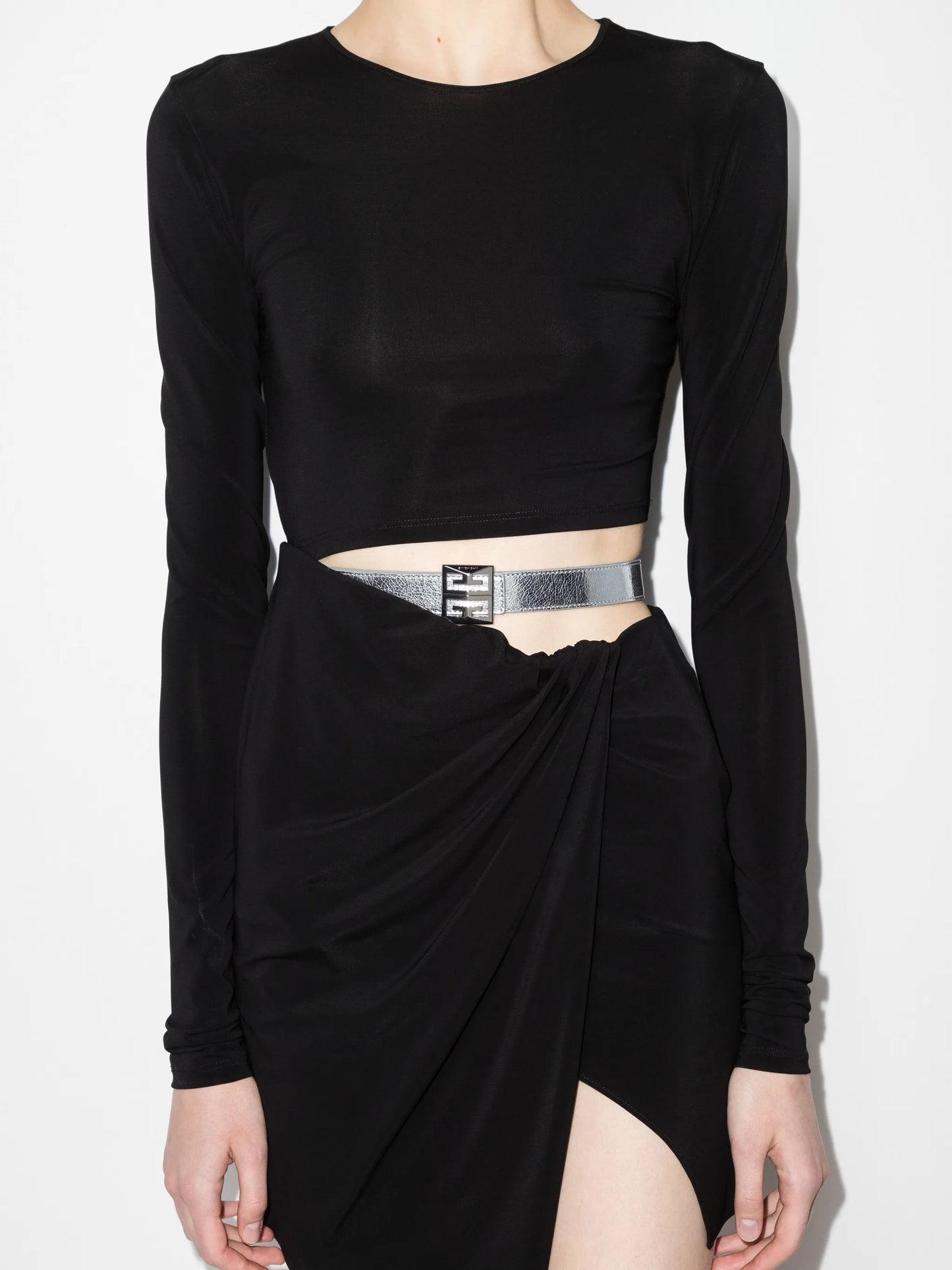 4G logo-plaque buckle belt