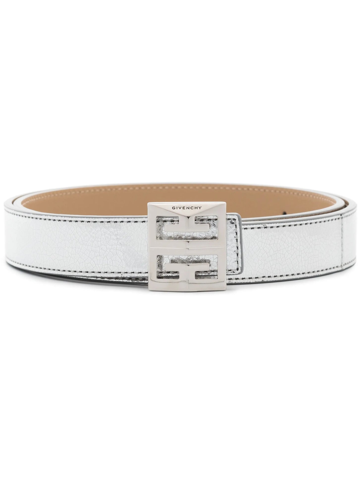 4G logo-plaque buckle belt