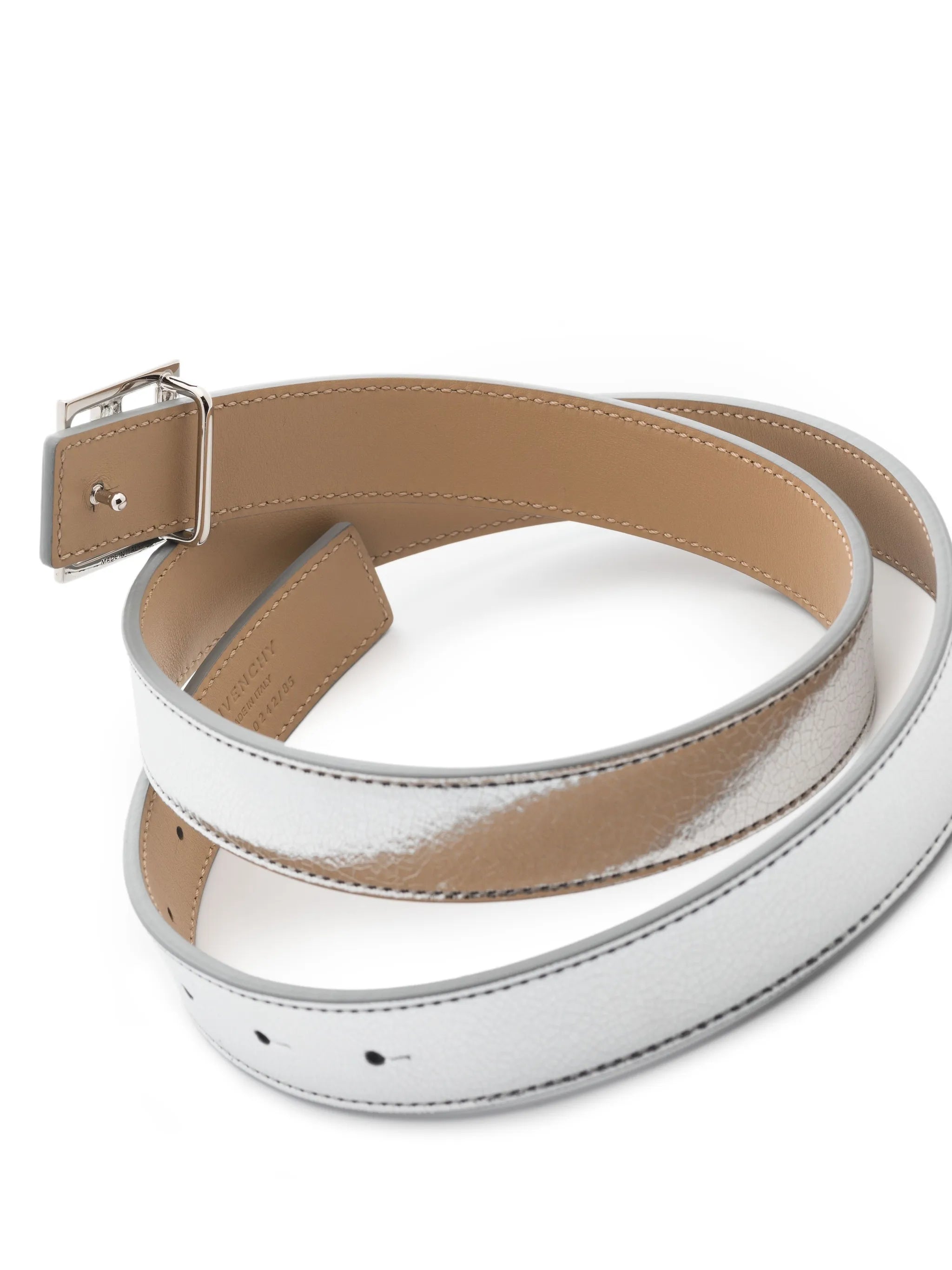 4G logo-plaque buckle belt