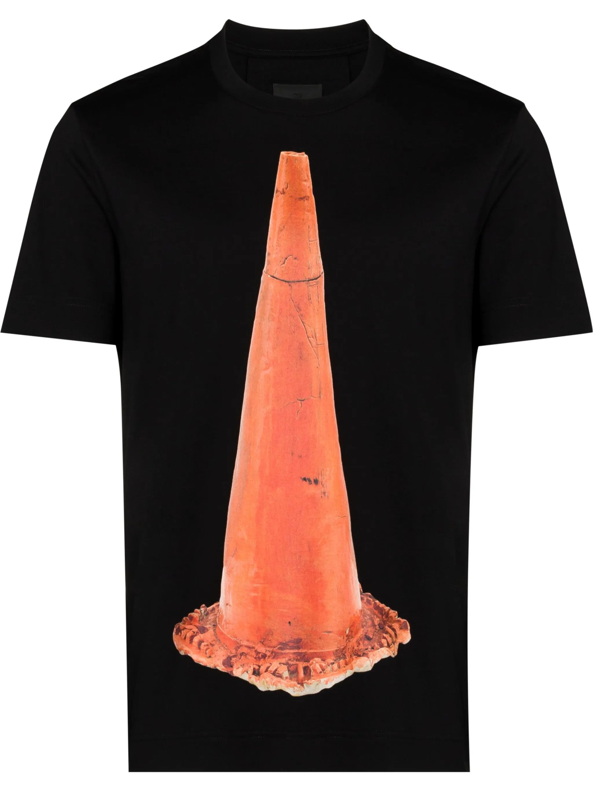 cone-print T-shirt
