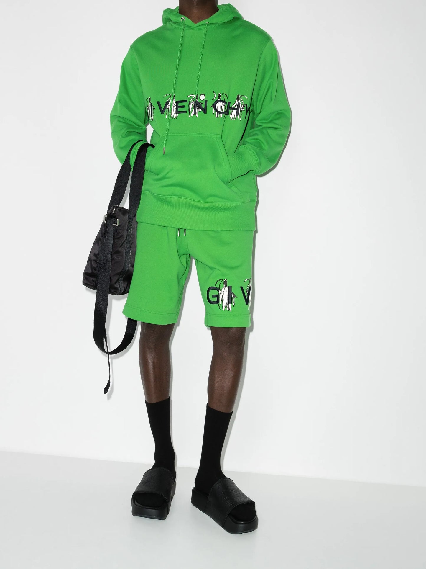 x John Smith logo-print track shorts