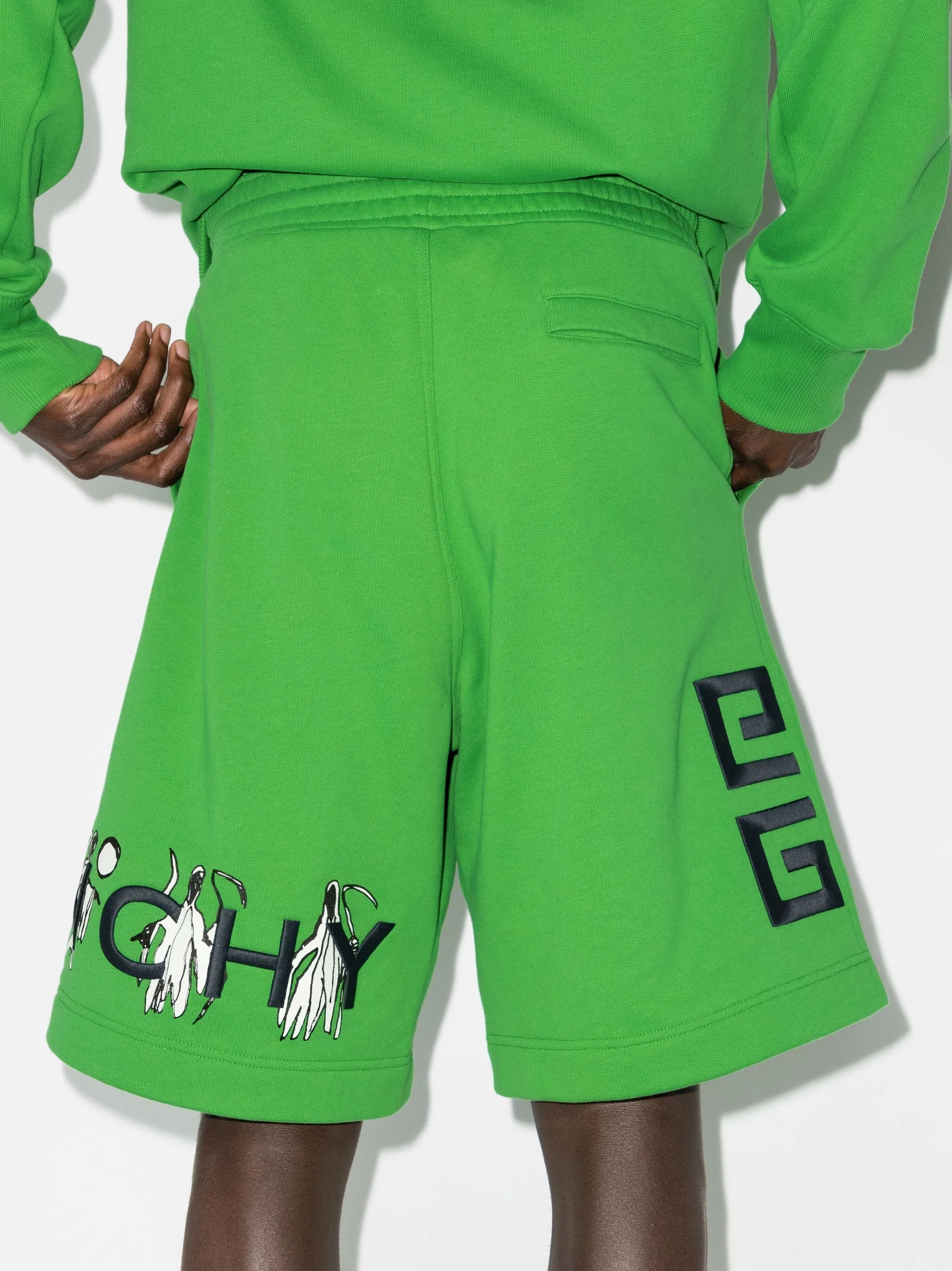 x John Smith logo-print track shorts