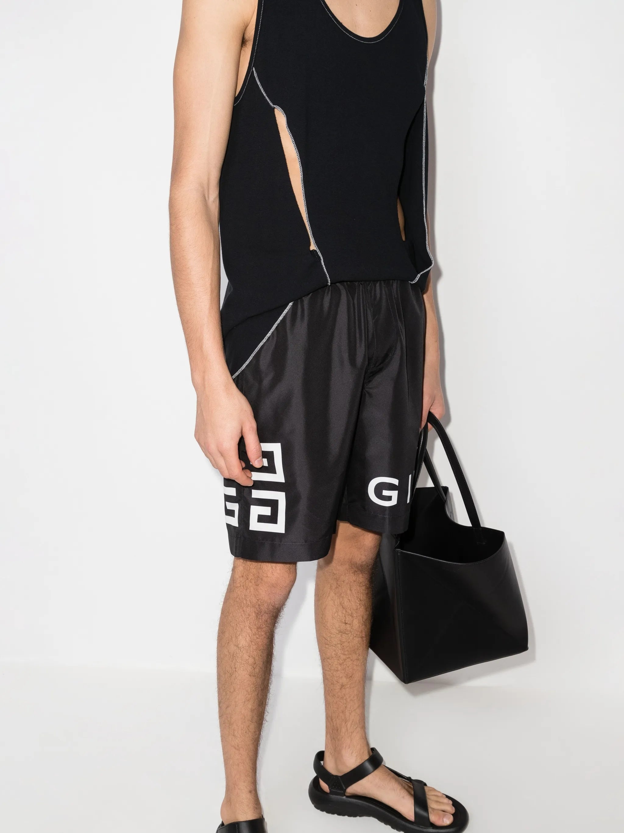 4G print swim shorts