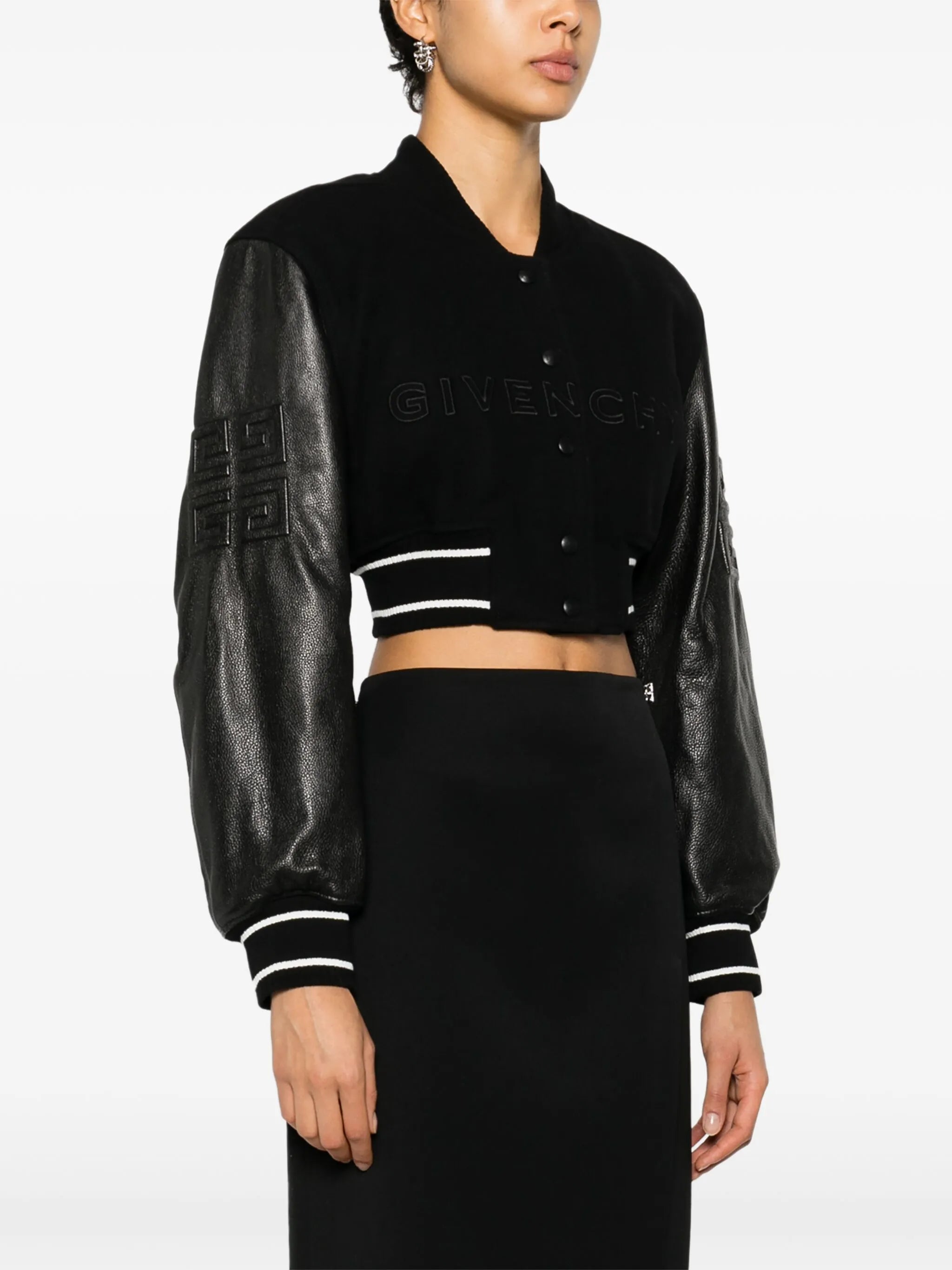 cropped bomber jacket