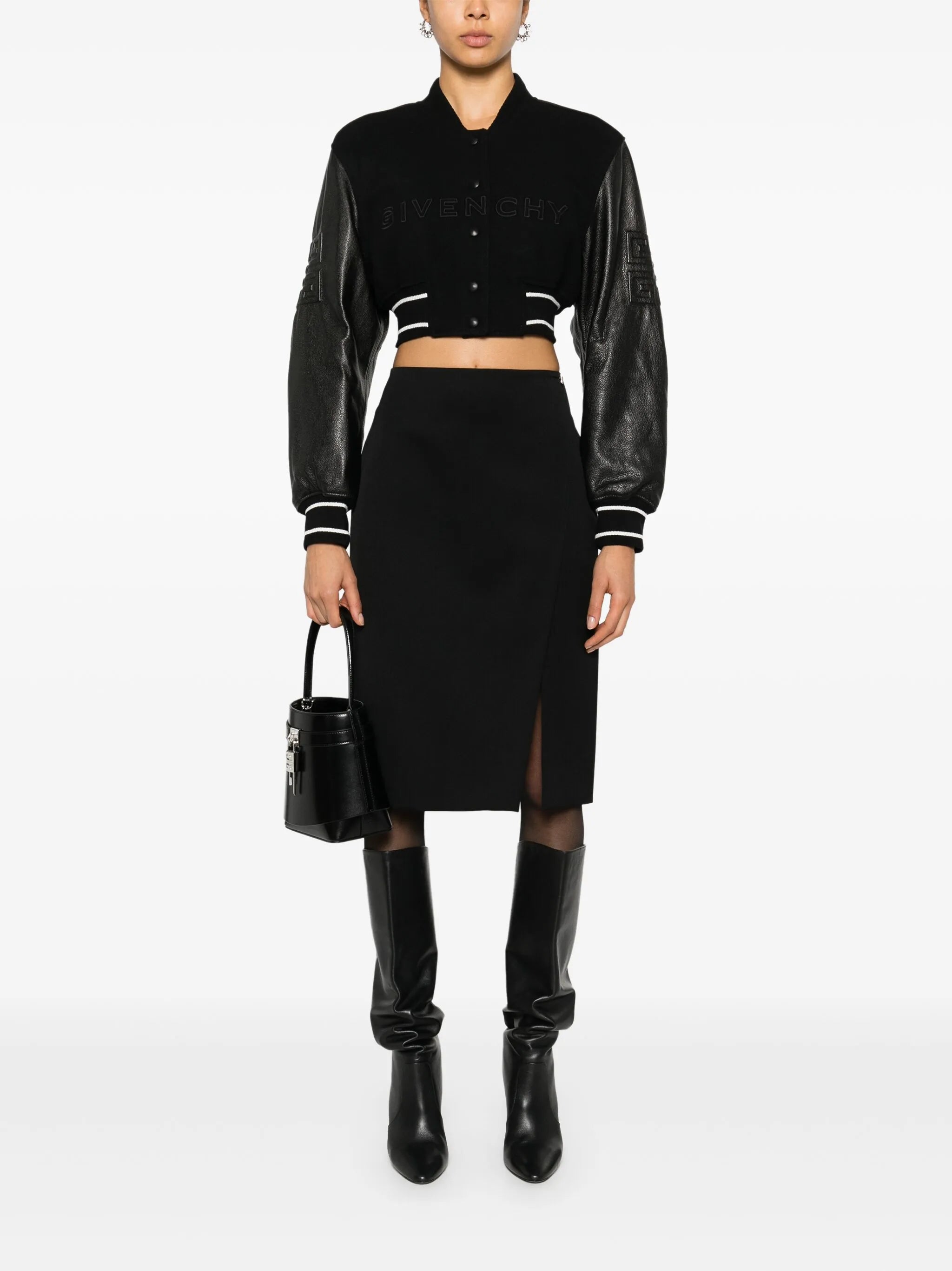 cropped bomber jacket