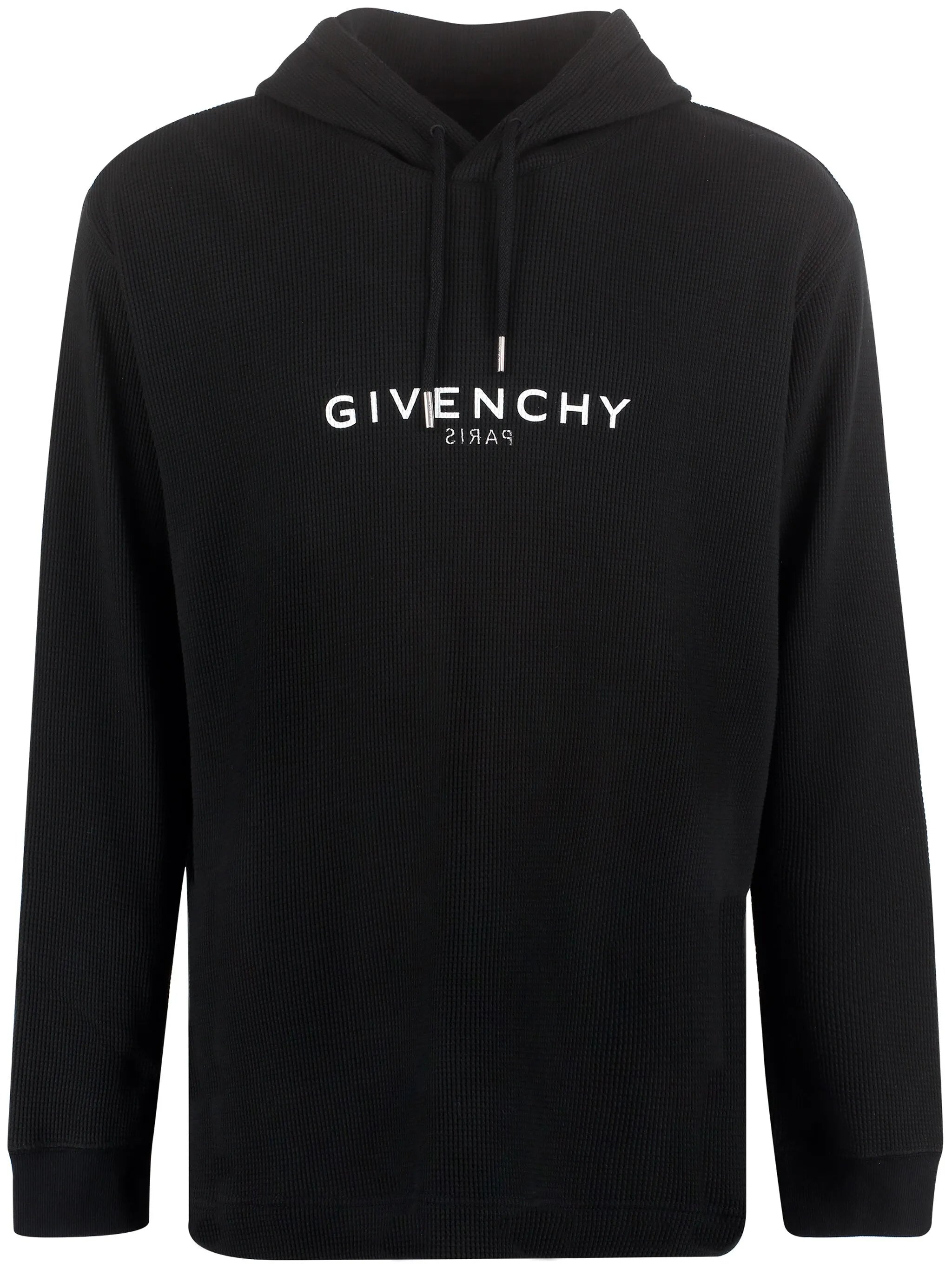logo print drawstring hoodie