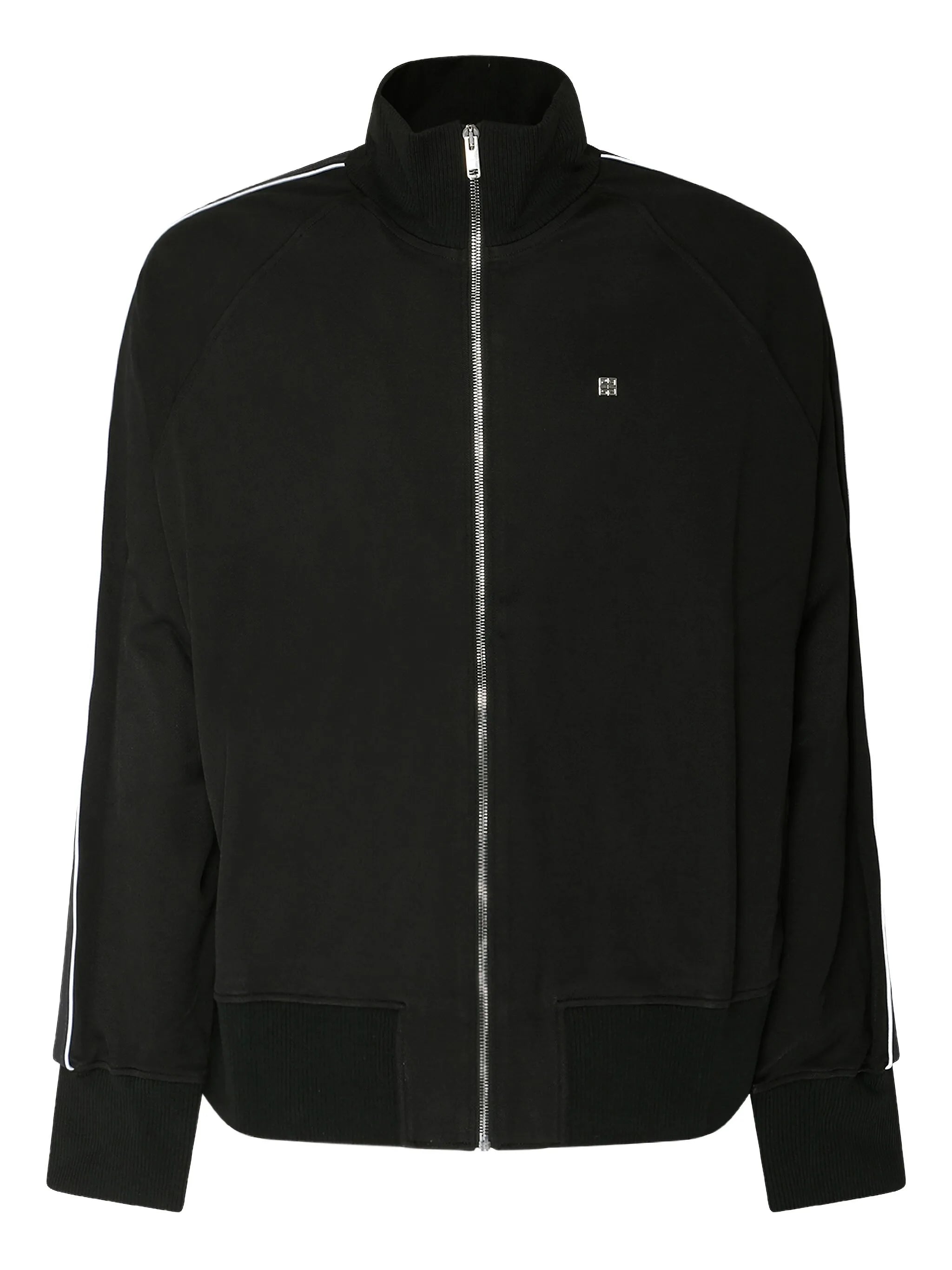 logo tape zipped jacket