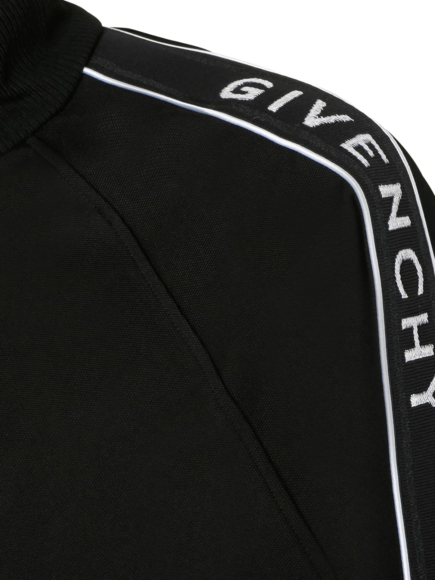 logo tape zipped jacket