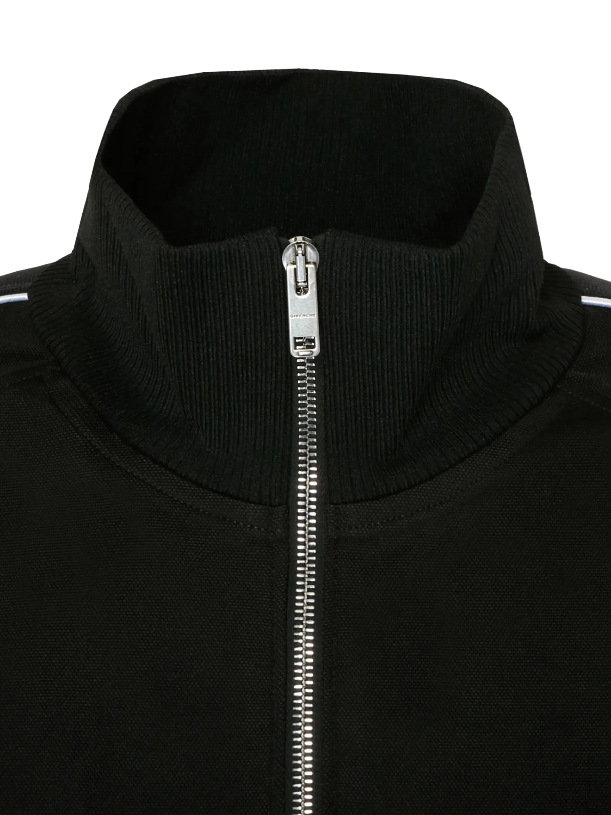 logo tape zipped jacket