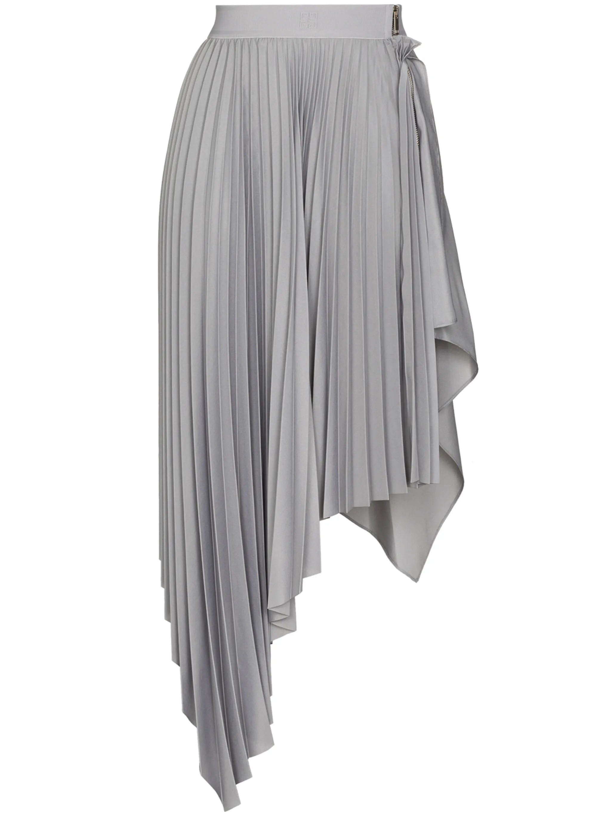 asymmetric pleated skirt