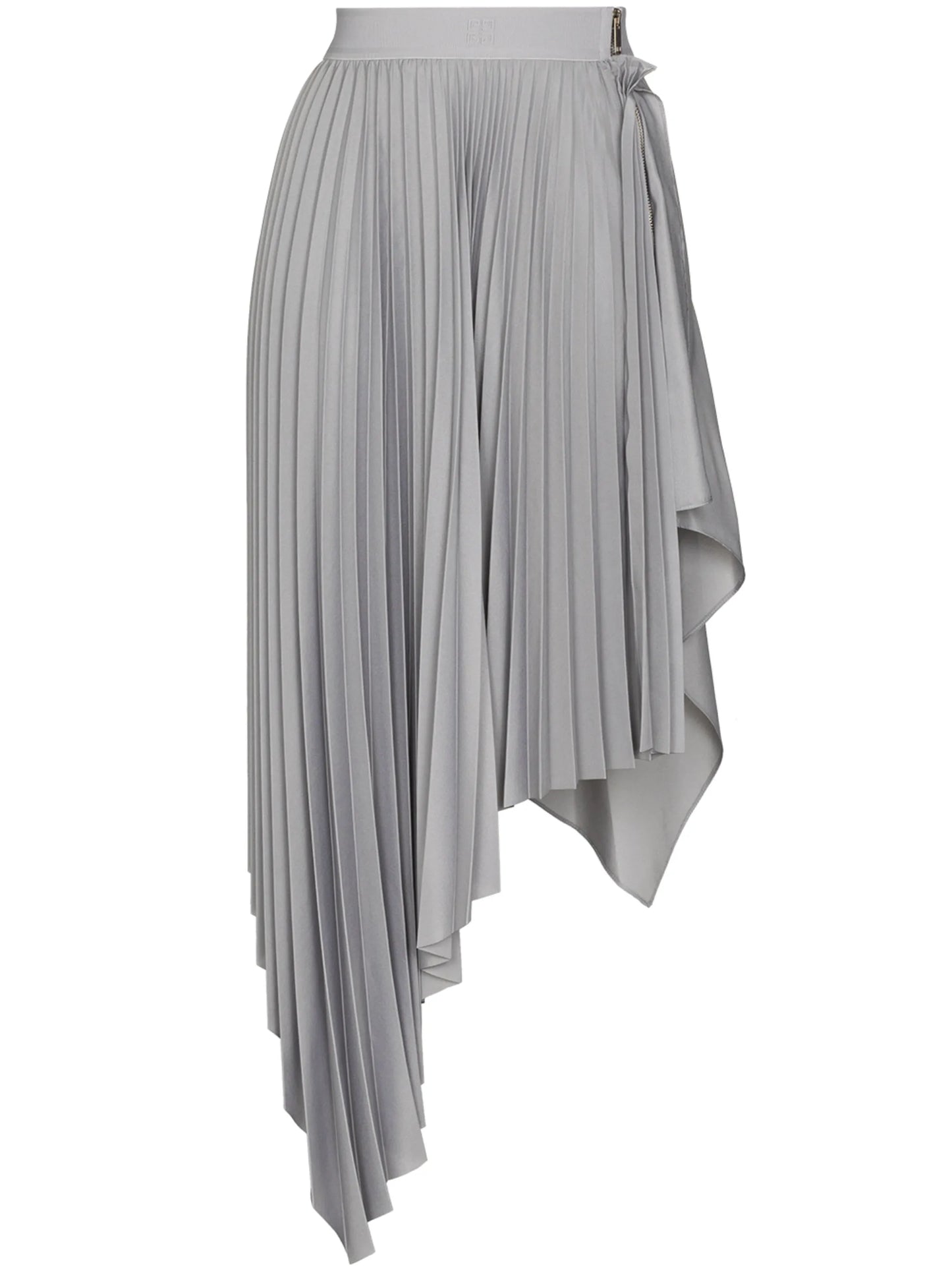 asymmetric pleated skirt