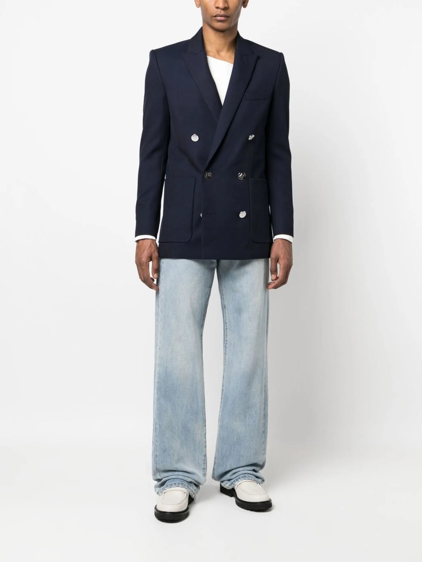 double-breasted blazer