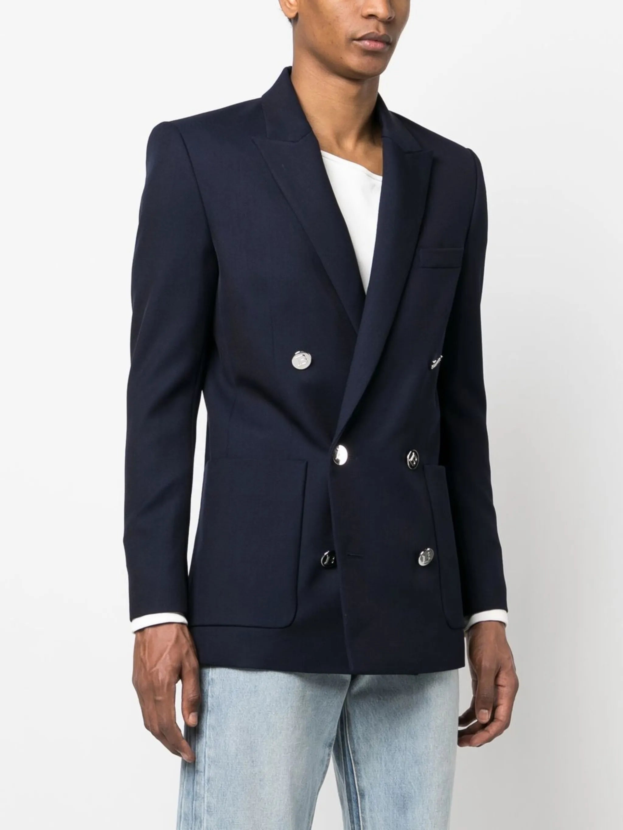 double-breasted blazer