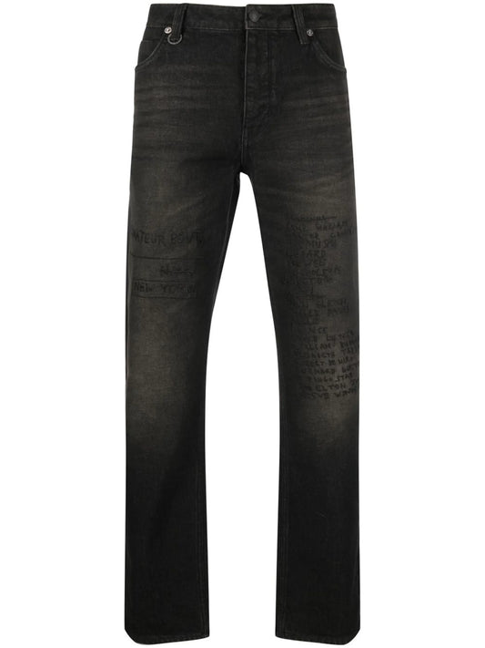 Basquiat Ray-Crown straight jeans