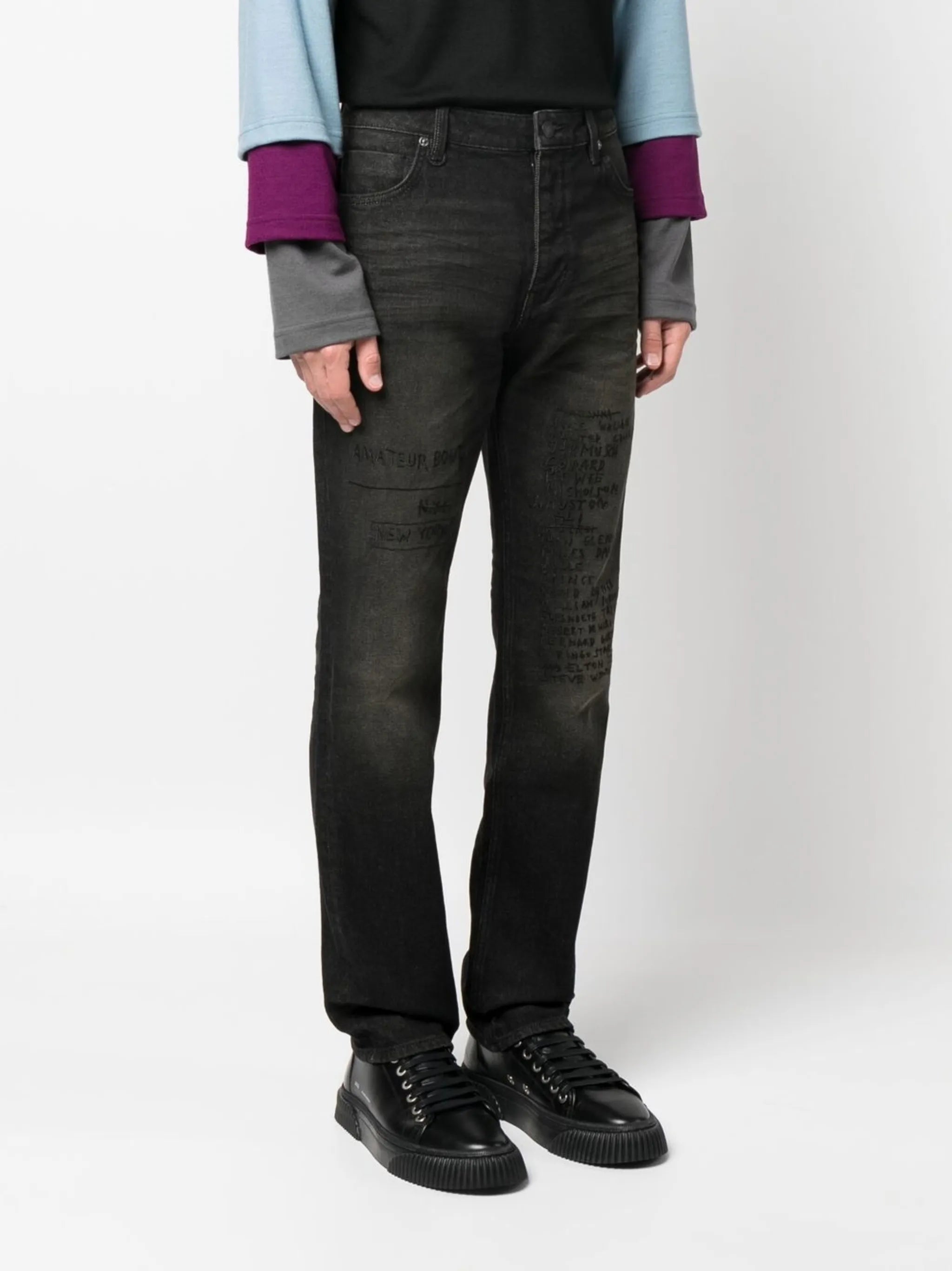 Basquiat Ray-Crown straight jeans