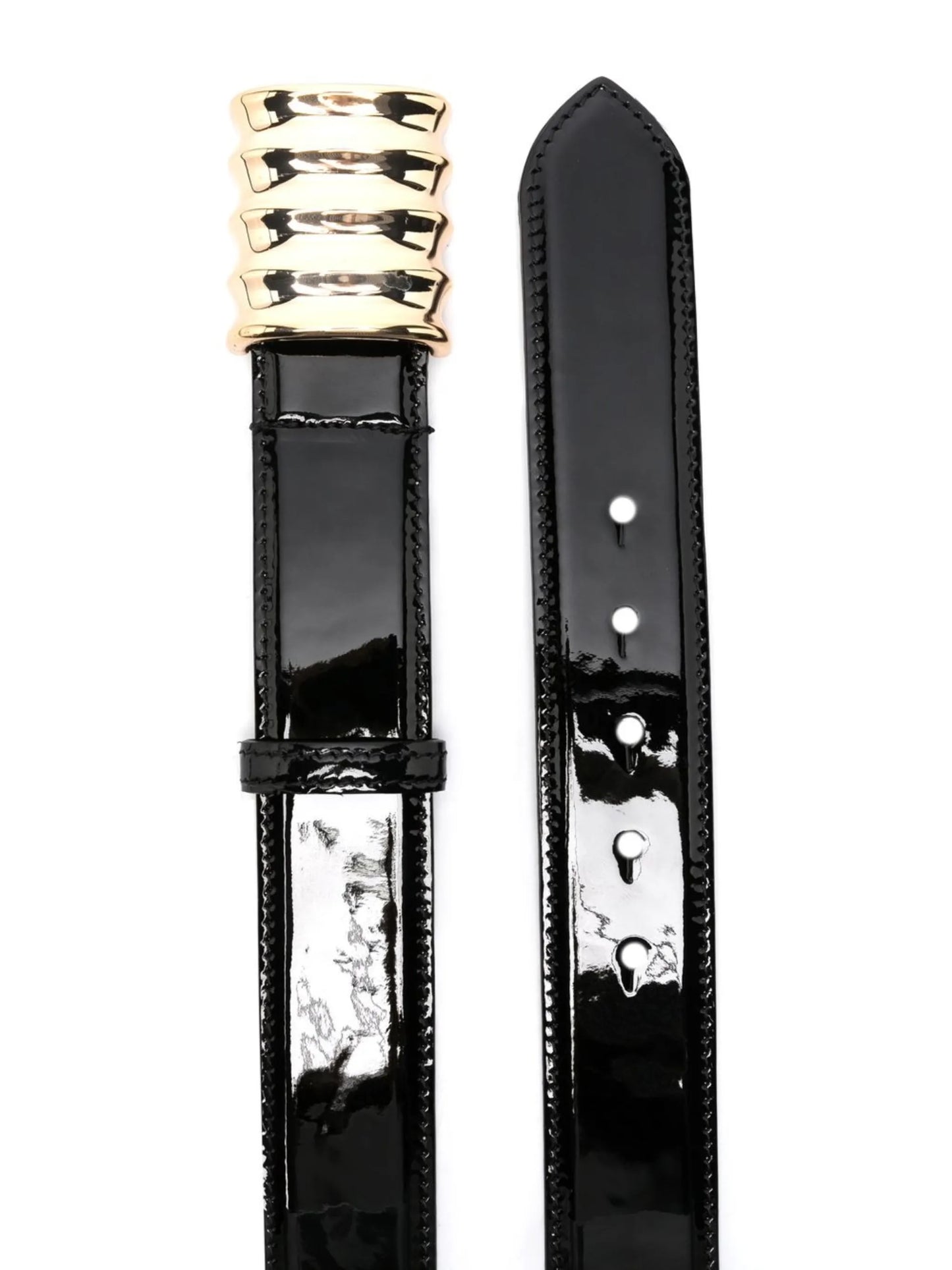 Khaite Julius patent-leather belt