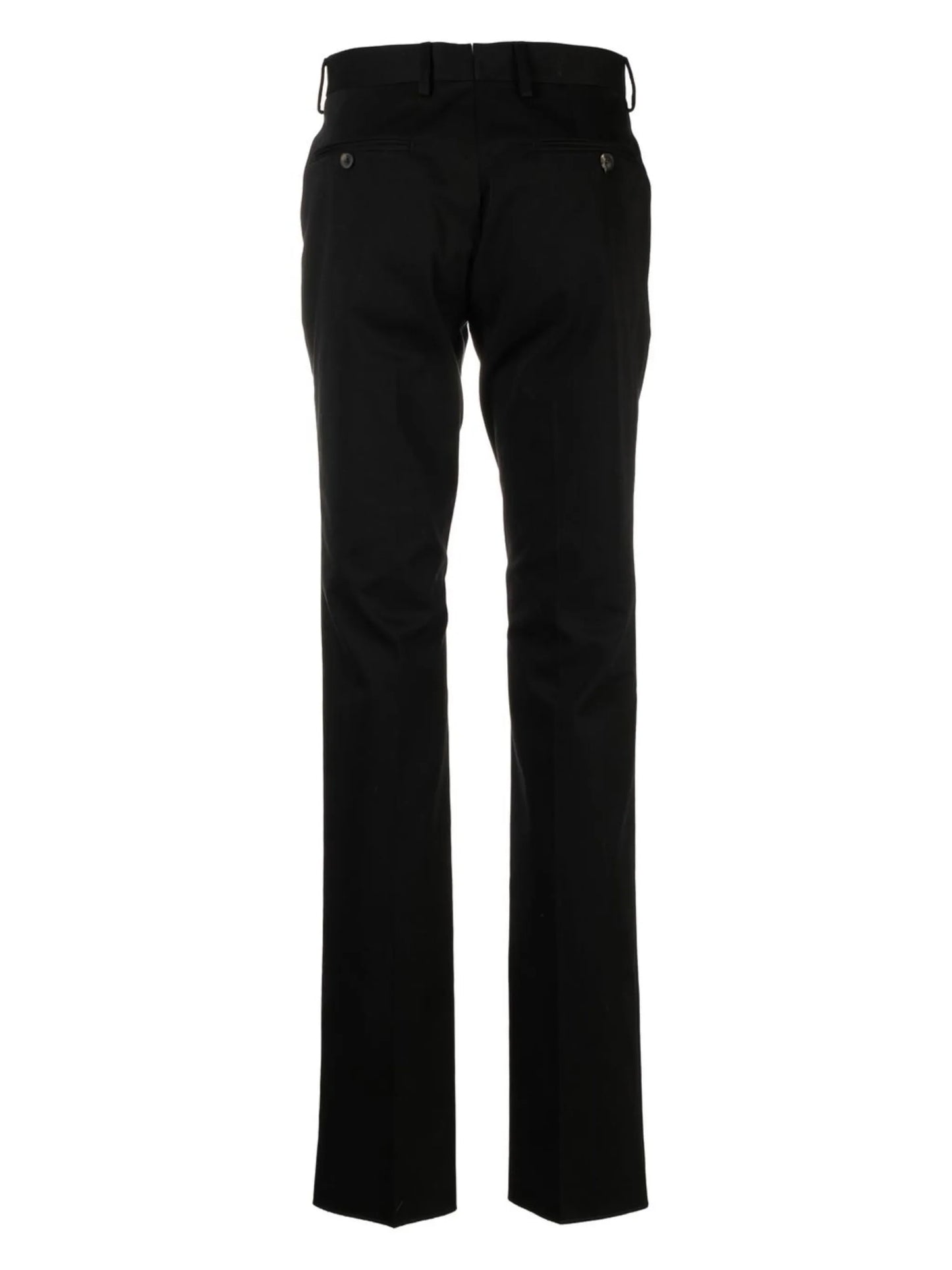straight-leg cotton trousers